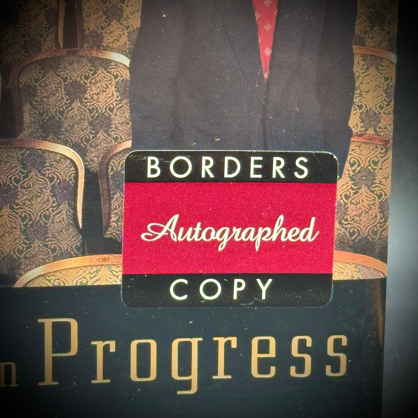 RARE Michael Eisner Disney CEO Autographed "Work In Progress" Autobiography