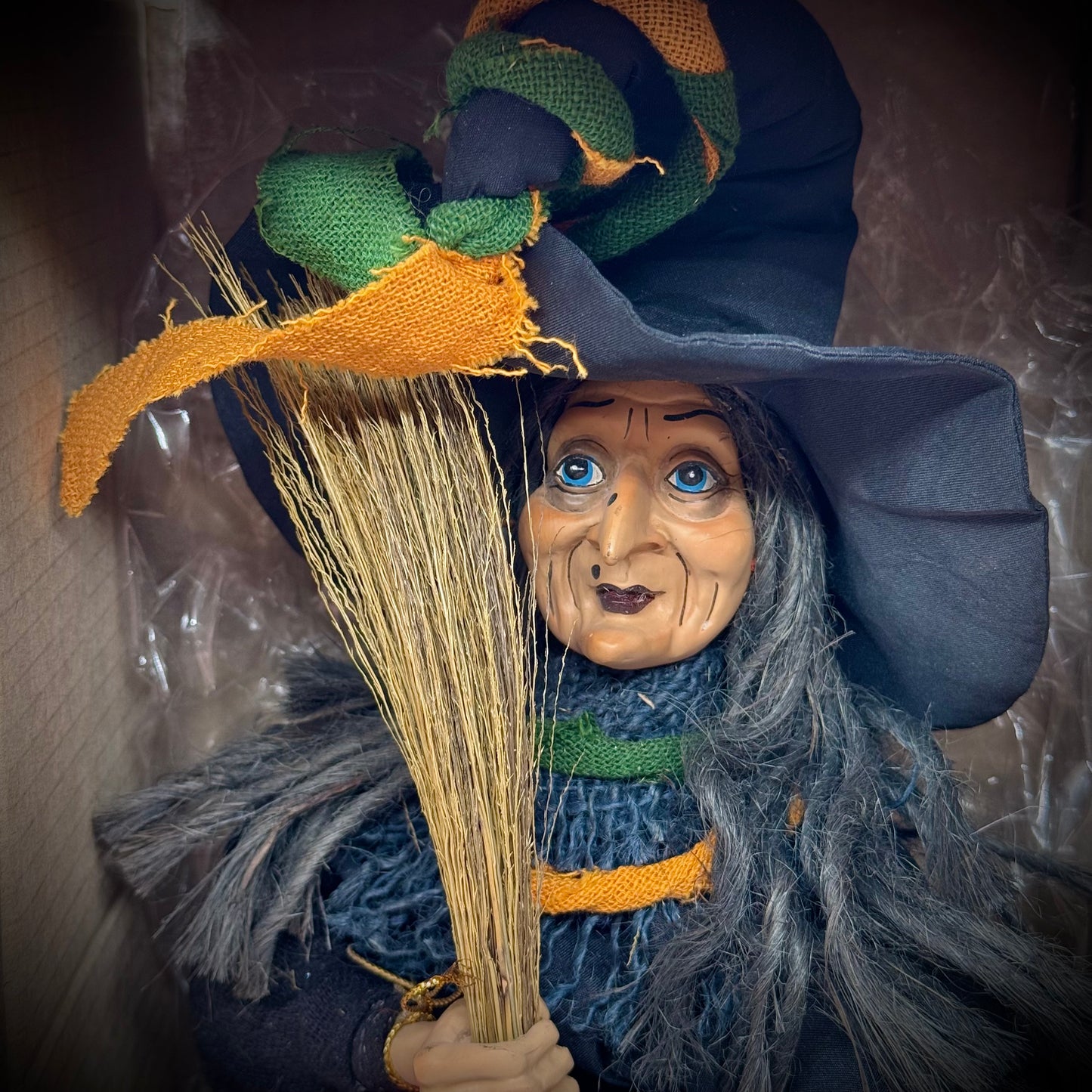 New in Box Halloween Witch Figurine Decor