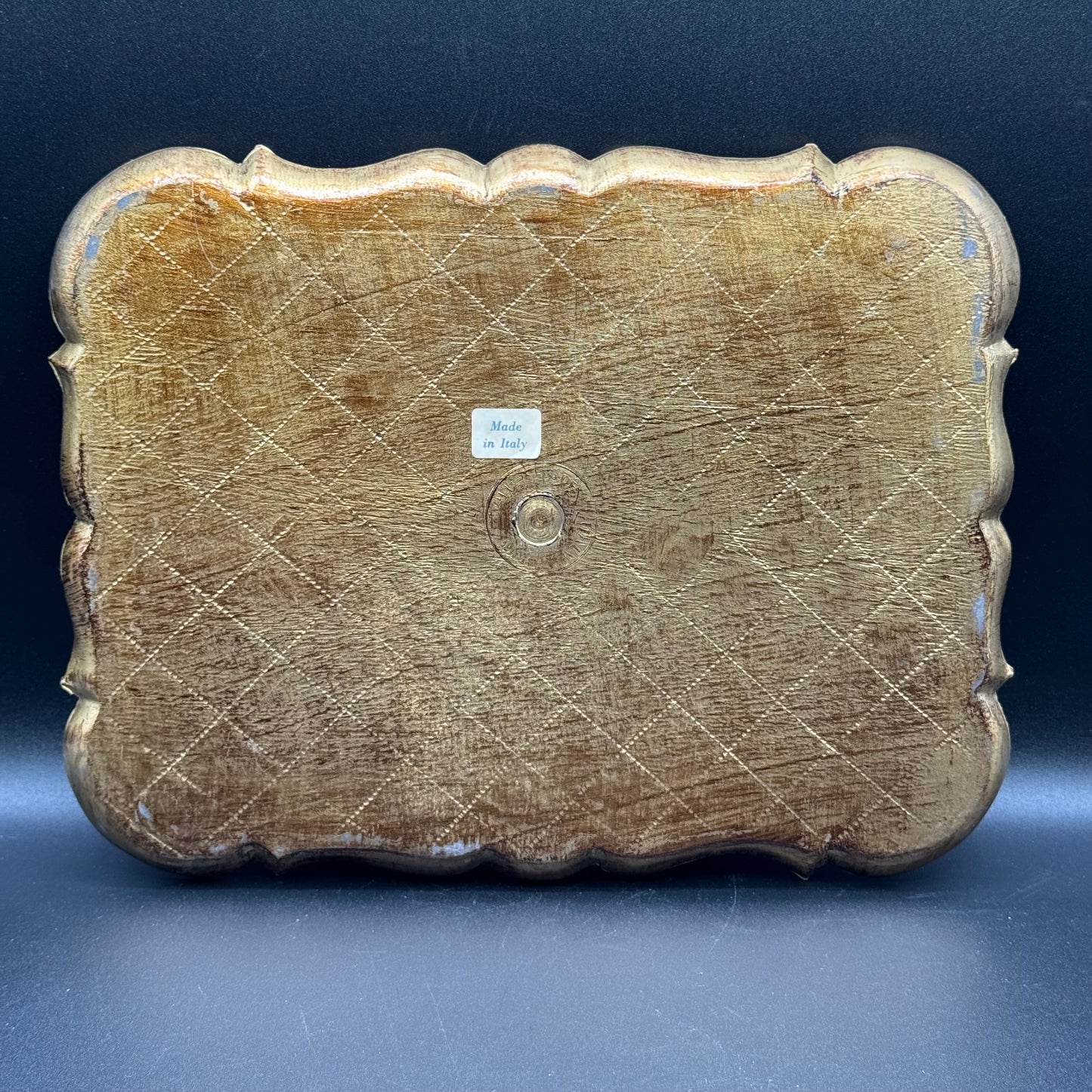 Vintage Made in Italy Ornate Tray