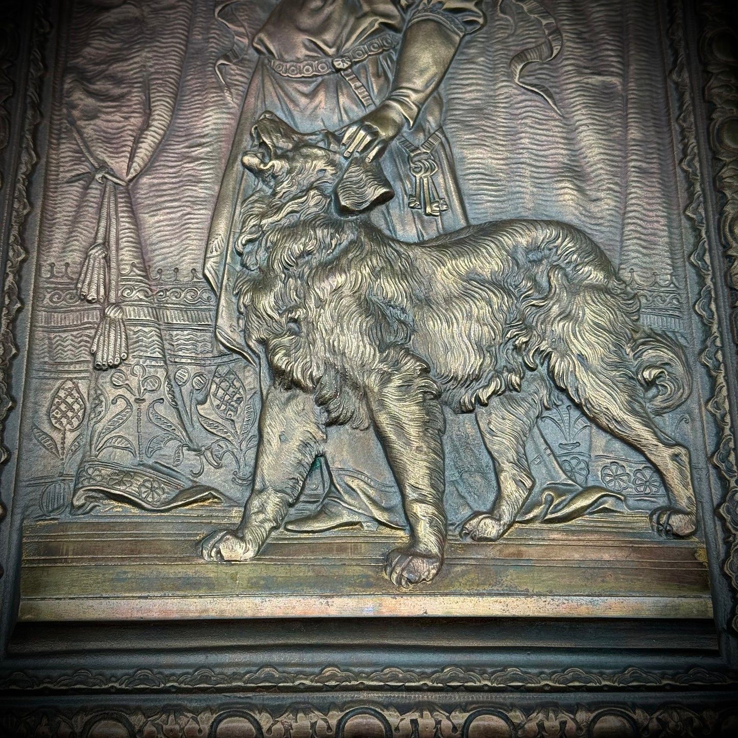 Antique Bradley And Hubbard 19th Century Bronze 3D Fine Art Wall Plaque