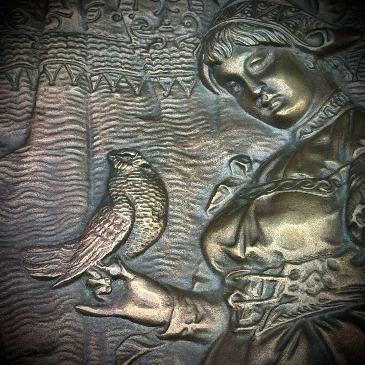 Antique Bradley And Hubbard 19th Century Bronze 3D Fine Art Wall Plaque