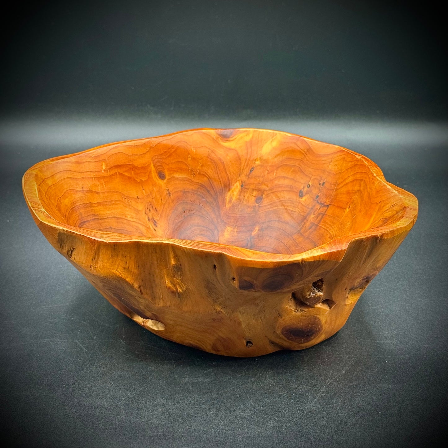 Hand Carved Burl Wood Bowl