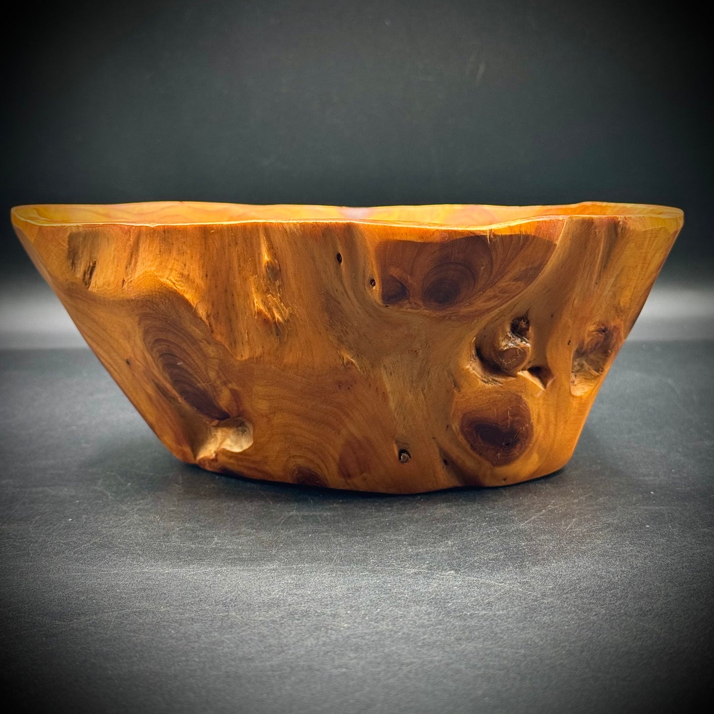 Hand Carved Burl Wood Bowl