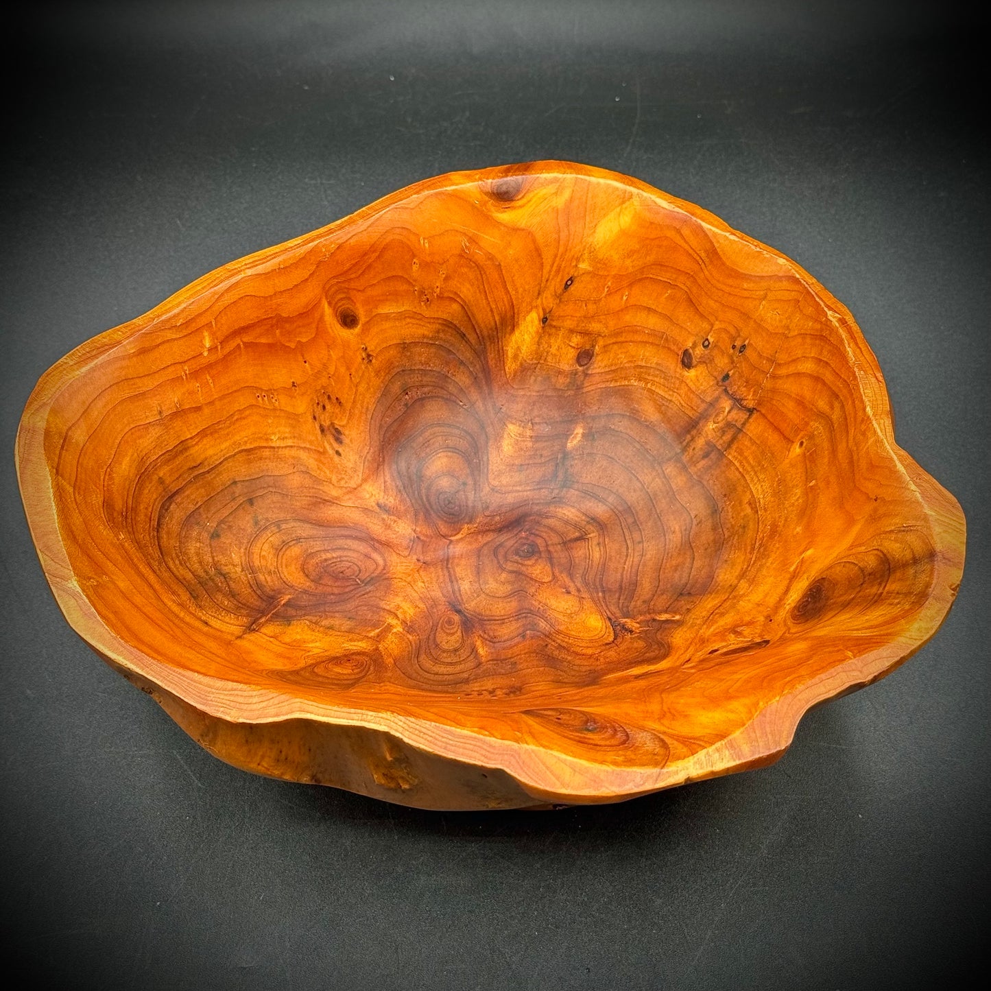Hand Carved Burl Wood Bowl