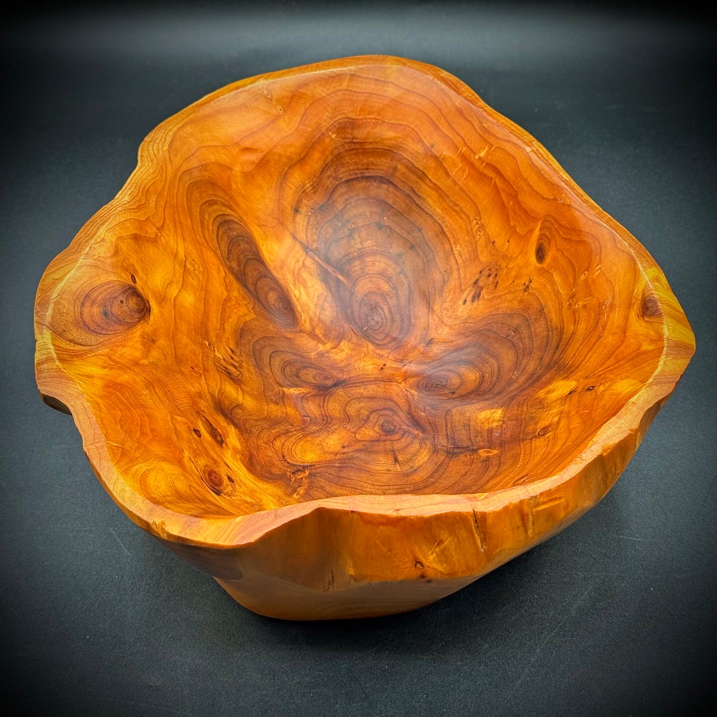 Hand Carved Burl Wood Bowl
