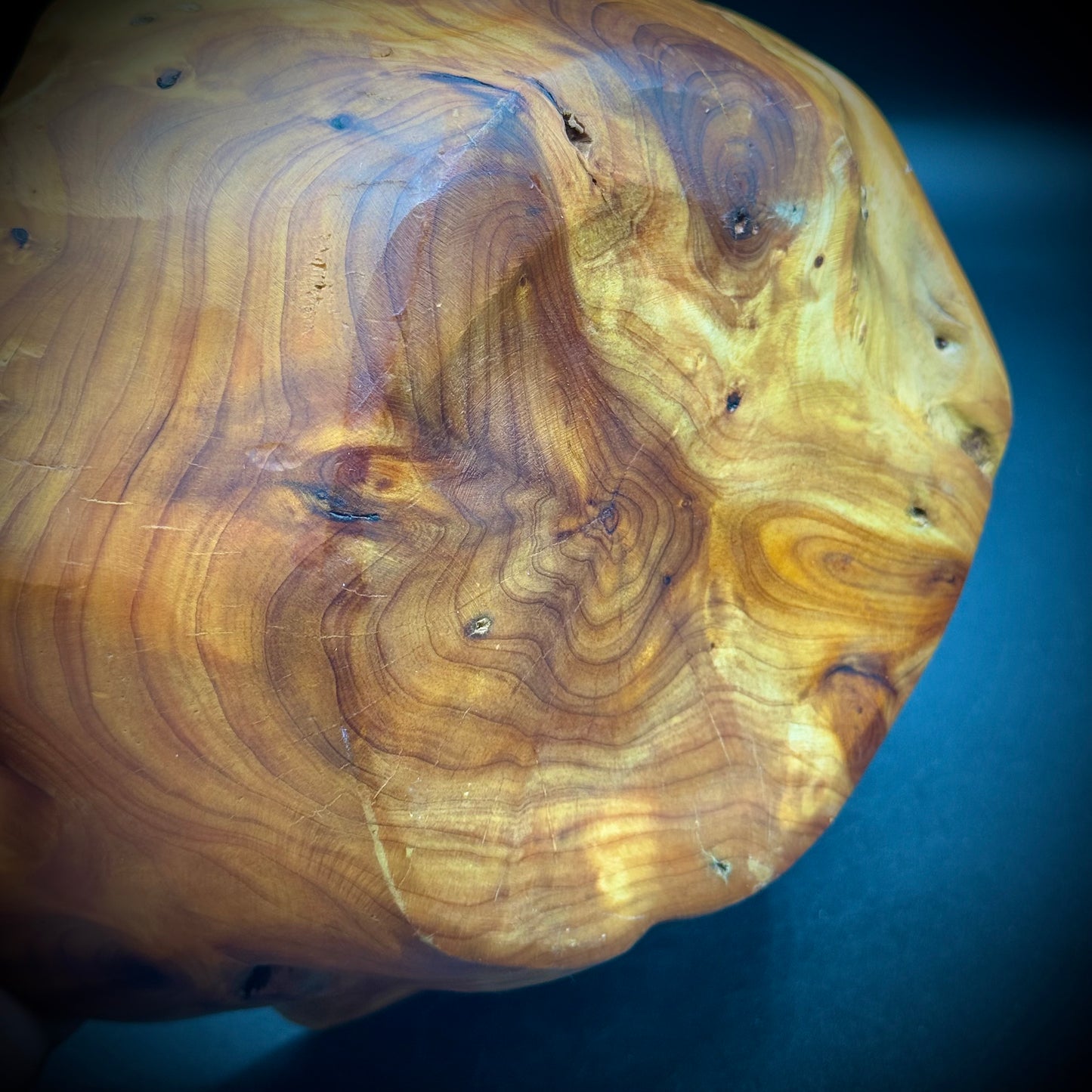 Hand Carved Burl Wood Bowl