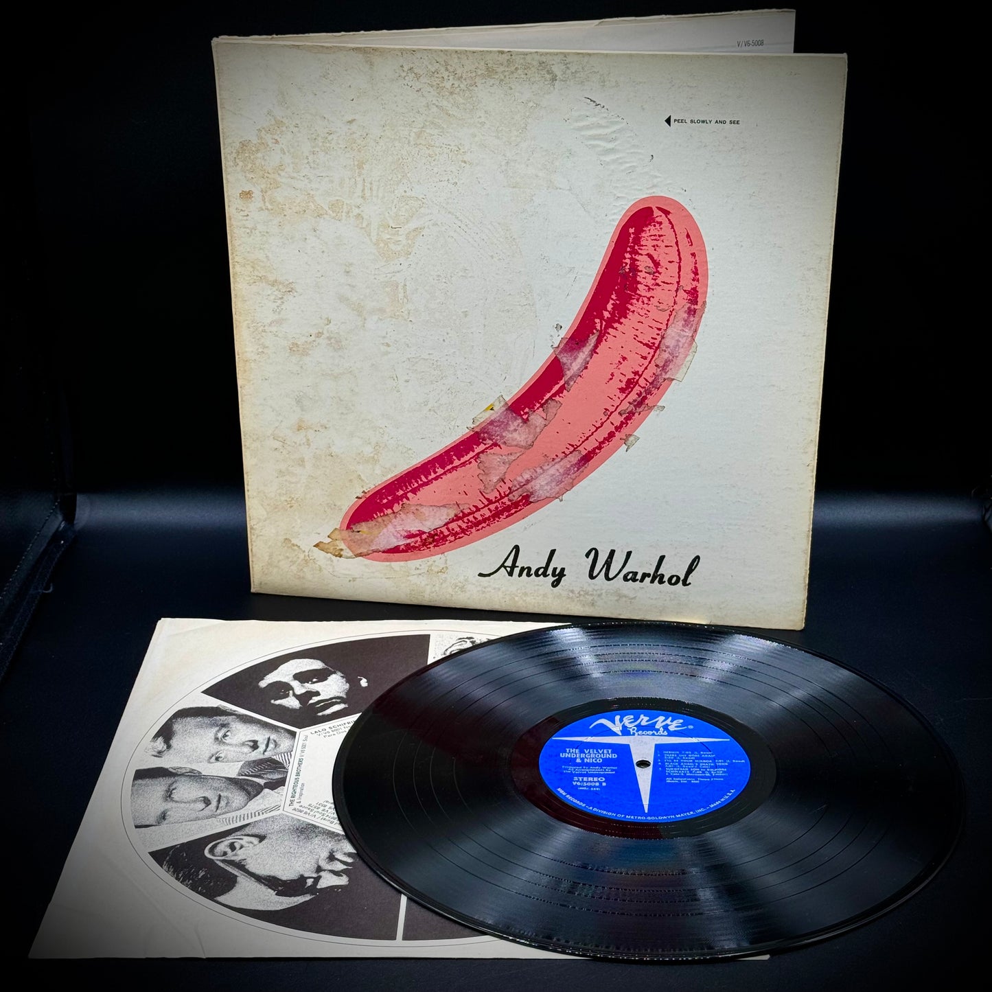 Ultra Rare The Velvet Underground Andy Warhol Banana Vinyl Album