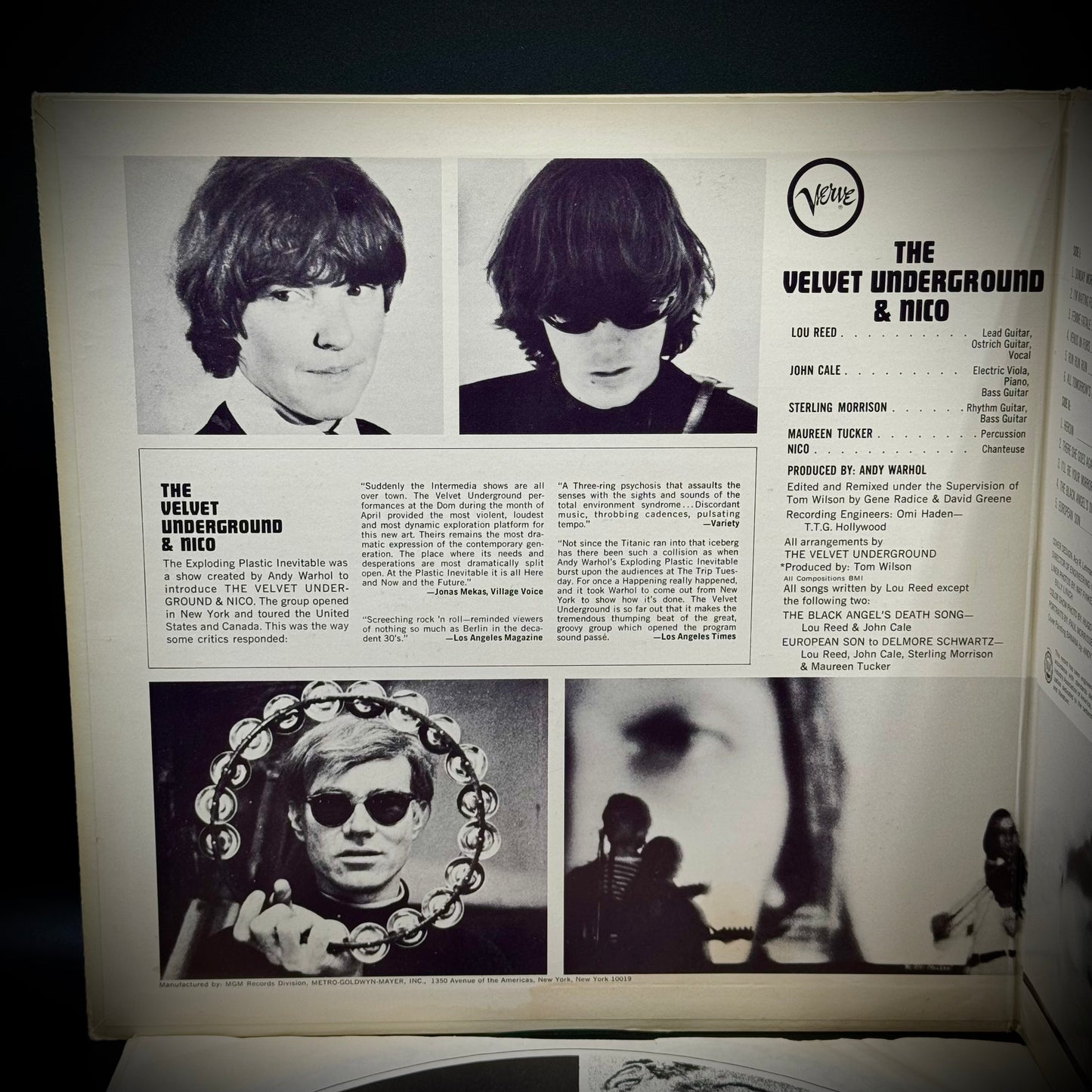 Ultra Rare The Velvet Underground Andy Warhol Banana Vinyl Album