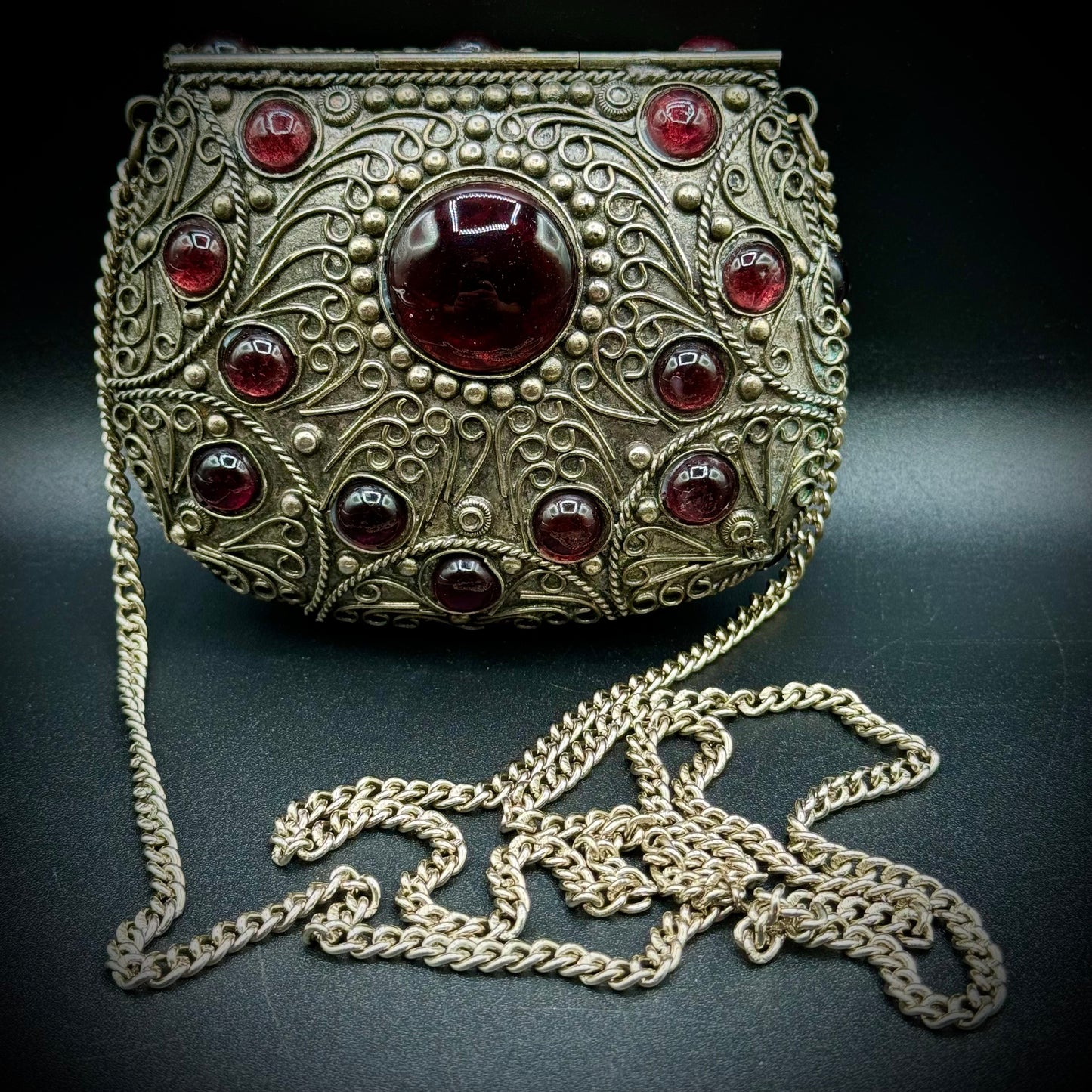 Vintage Sajai India Metal Embellished Purse