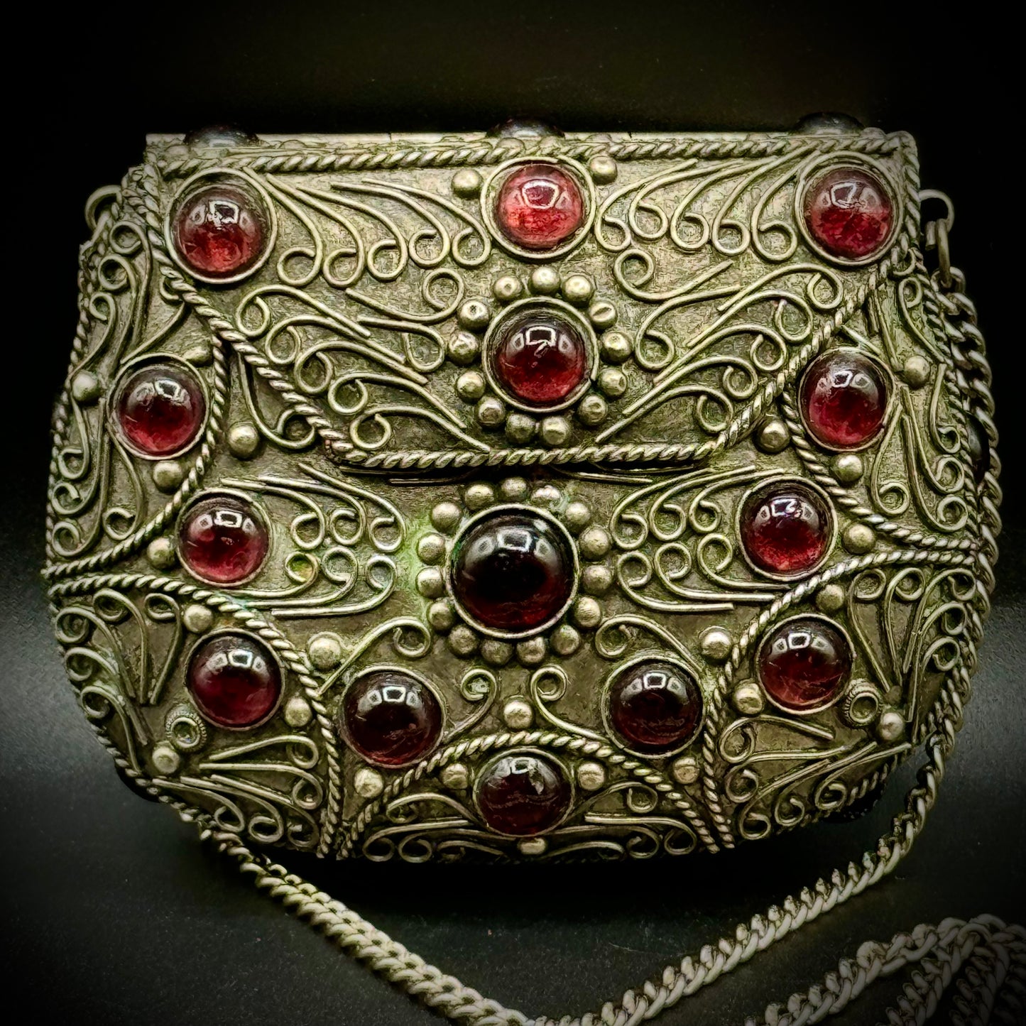 Vintage Sajai India Metal Embellished Purse