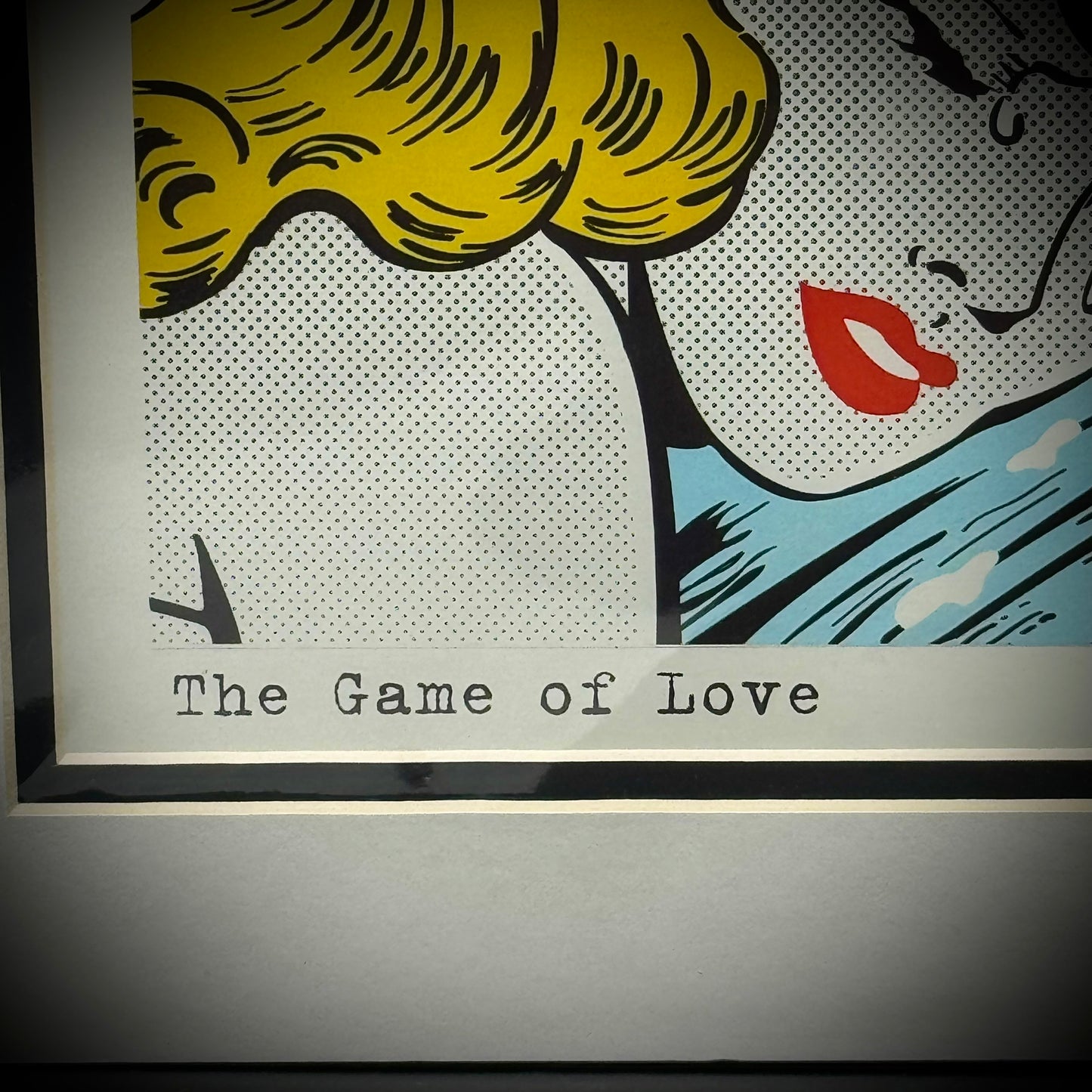 Pop Artist Nelson De La Nuez Signed "The Game of Love" Lithograph