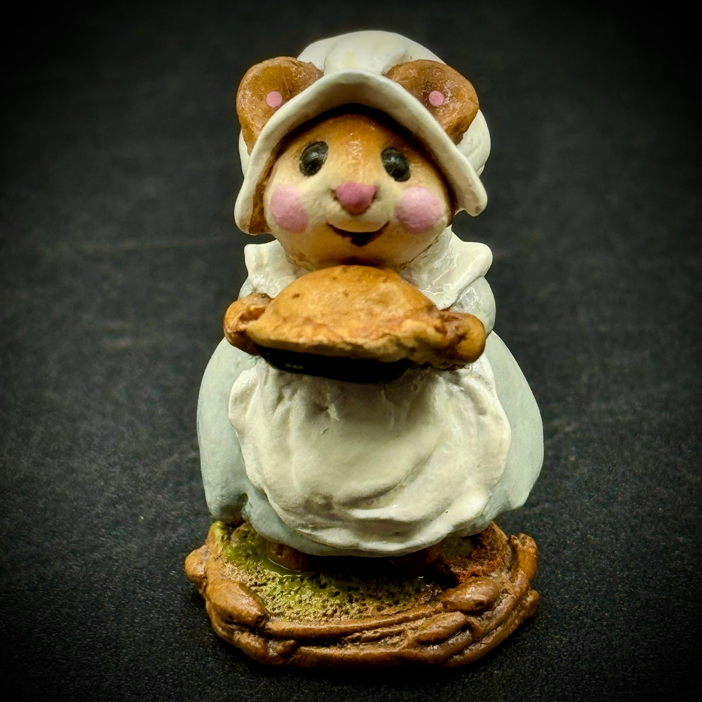 Wee Forest Folk 1984 Mouse Figurine "Prudence Pie-maker" Artist Signed w/Original Box