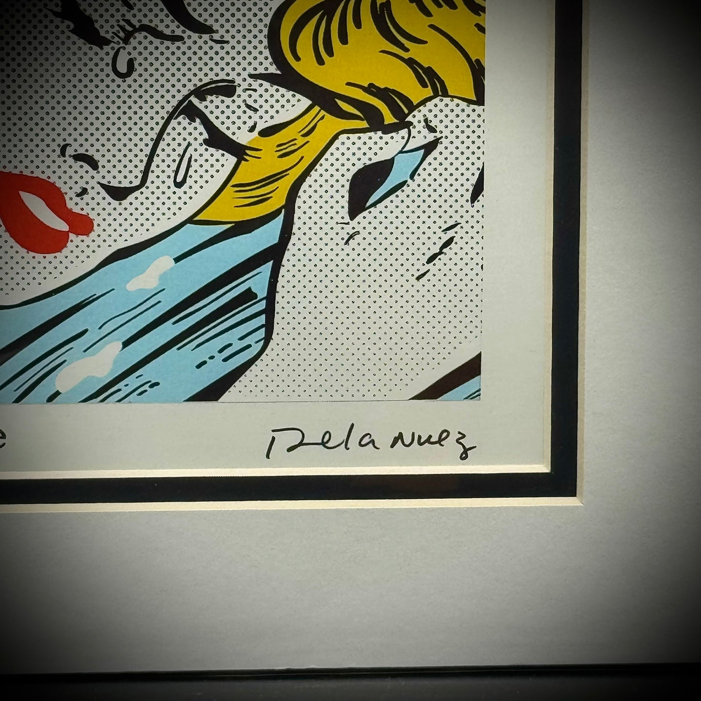 Pop Artist Nelson De La Nuez Signed "The Game of Love" Lithograph