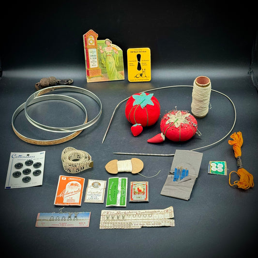 Amazing Antique Collection of Sewing Material from Around The World