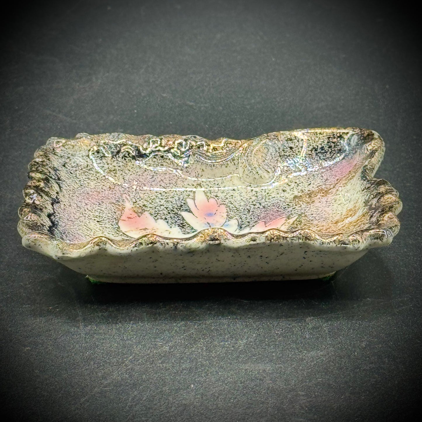 Vintage Made in Japan Bird Motif Trinket Dish