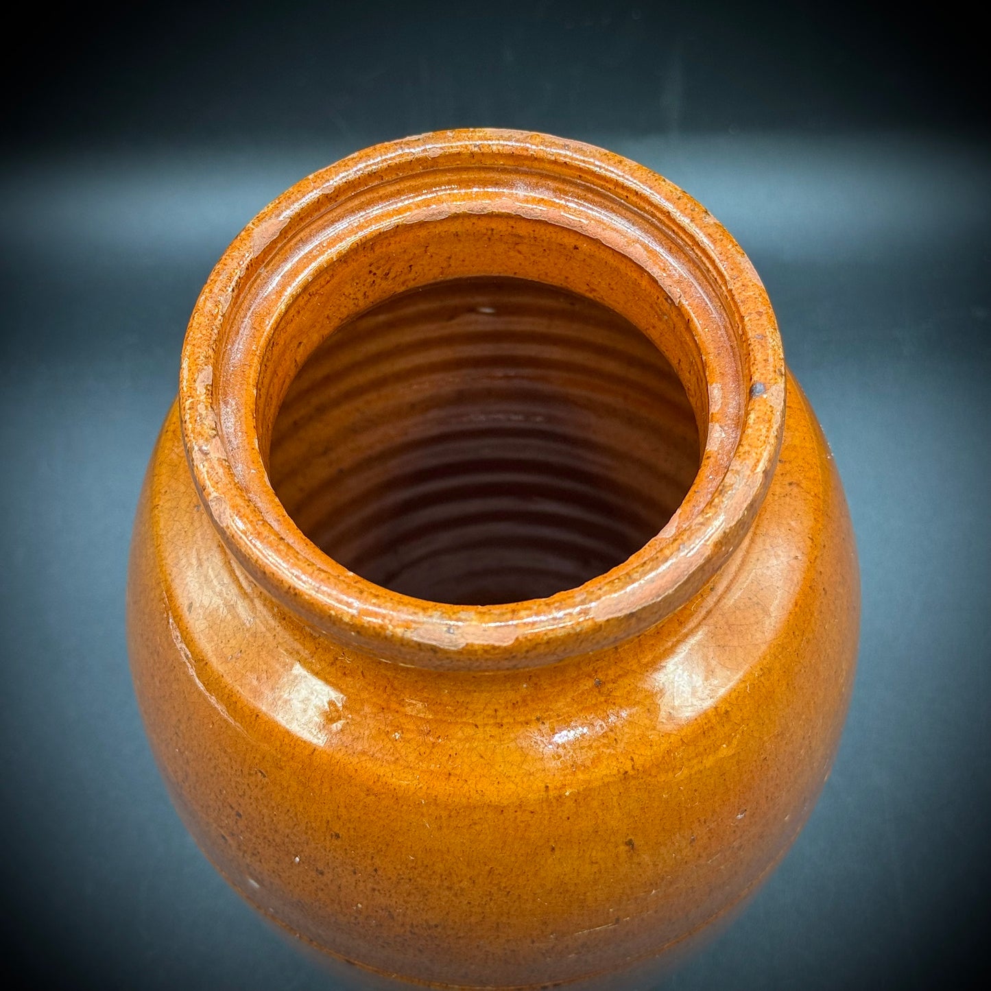 Antique Redware Jar/Crock c. 1850 Attributed to Alvin Wilcox