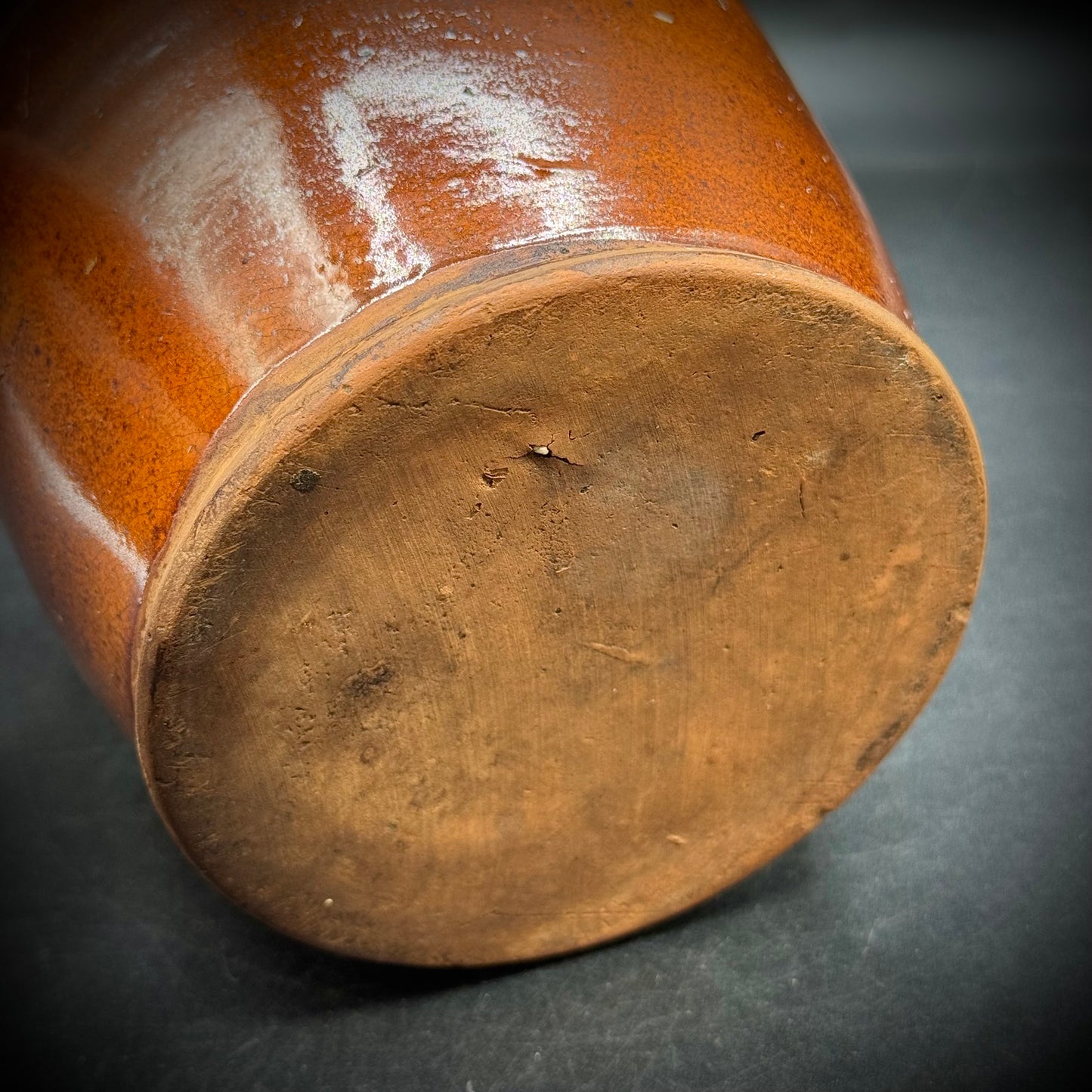 Antique Redware Jar/Crock c. 1850 Attributed to Alvin Wilcox