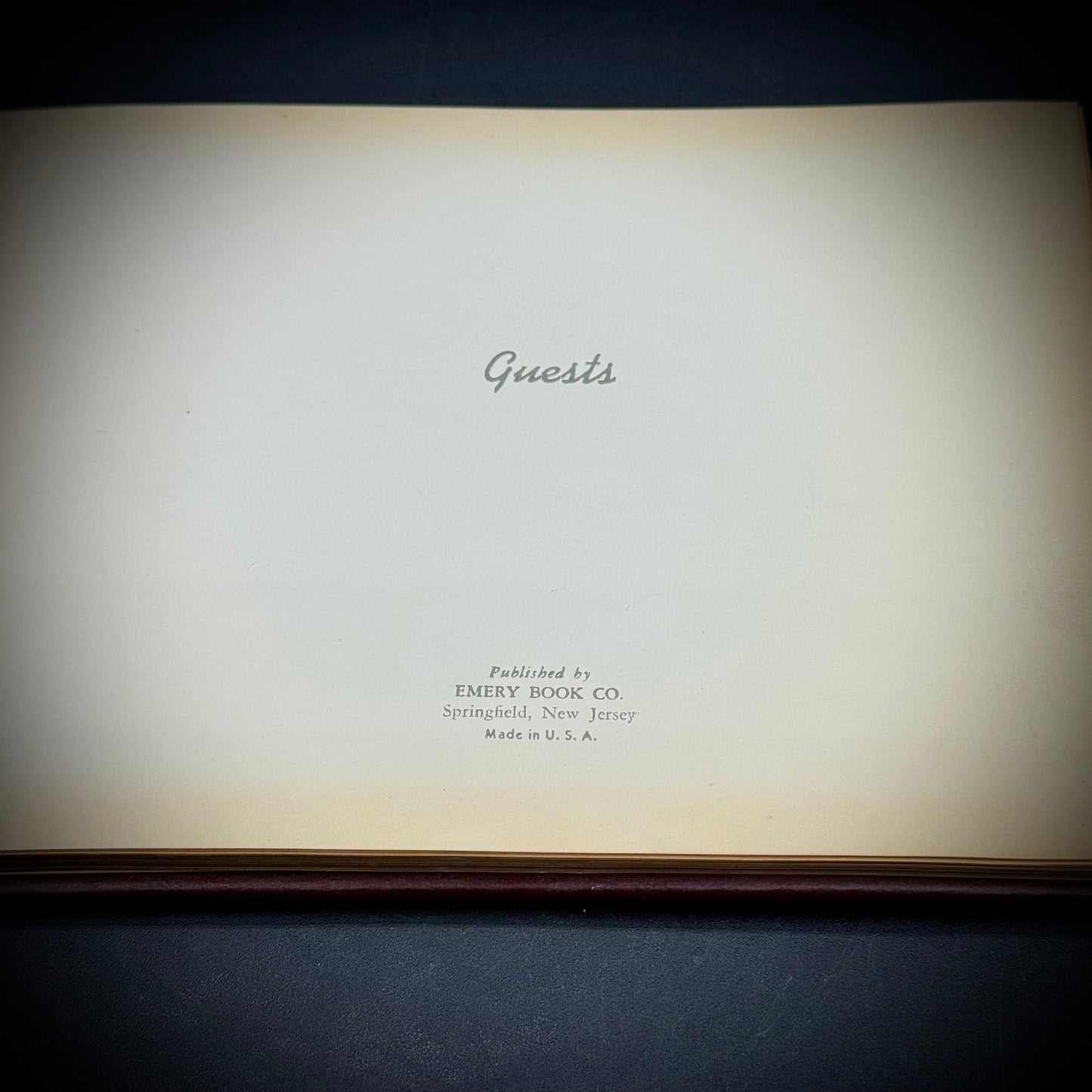 Vintage 1950s Guest Book