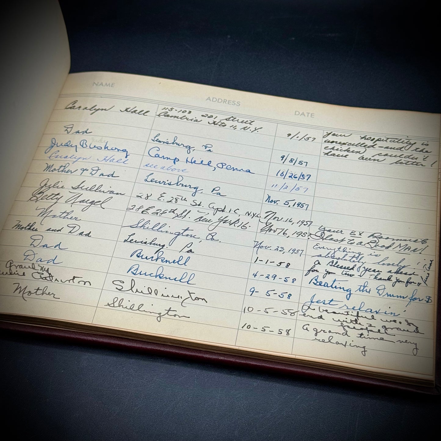 Vintage 1950s Guest Book