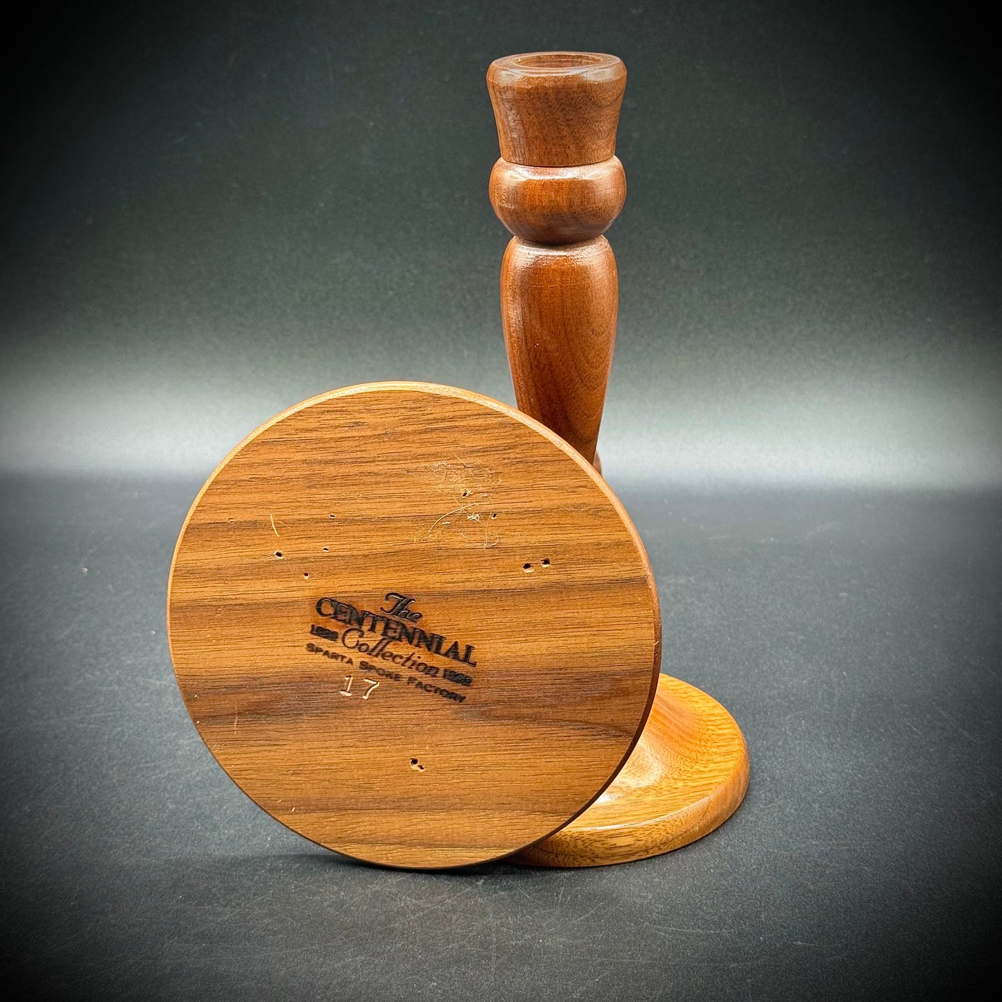 Vintage Centennial Collection Tennessee Turned Wood Candlesticks