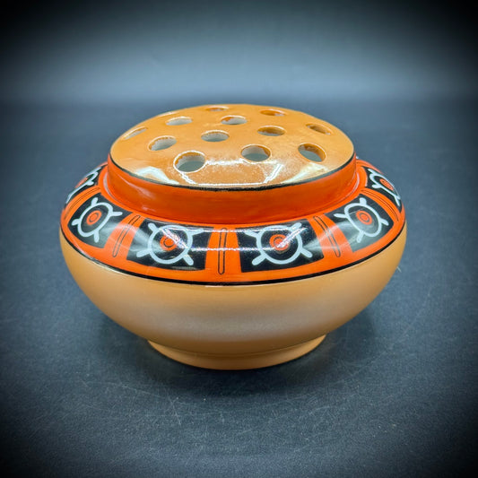 Vintage Noritake Japan Ceramic Lidded Flower Frog