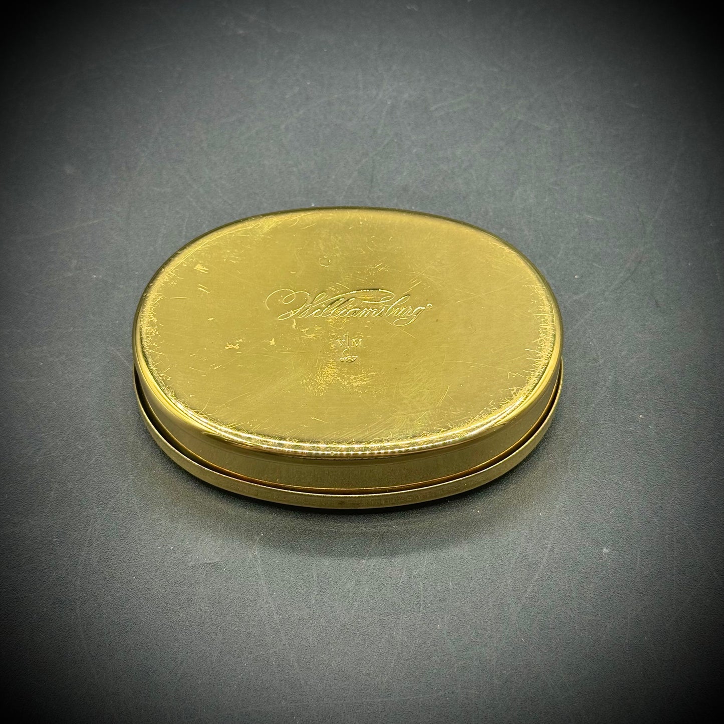Vintage Virginia Metal Crafters Brass Williamsburg Lidded Box