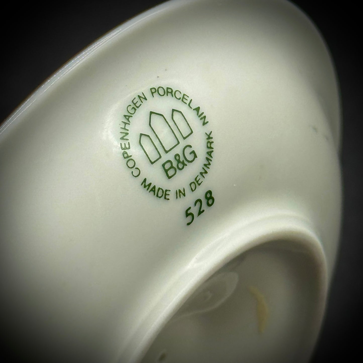 Vintage Copenhagen Bird Motif Porcelain Ring Dish