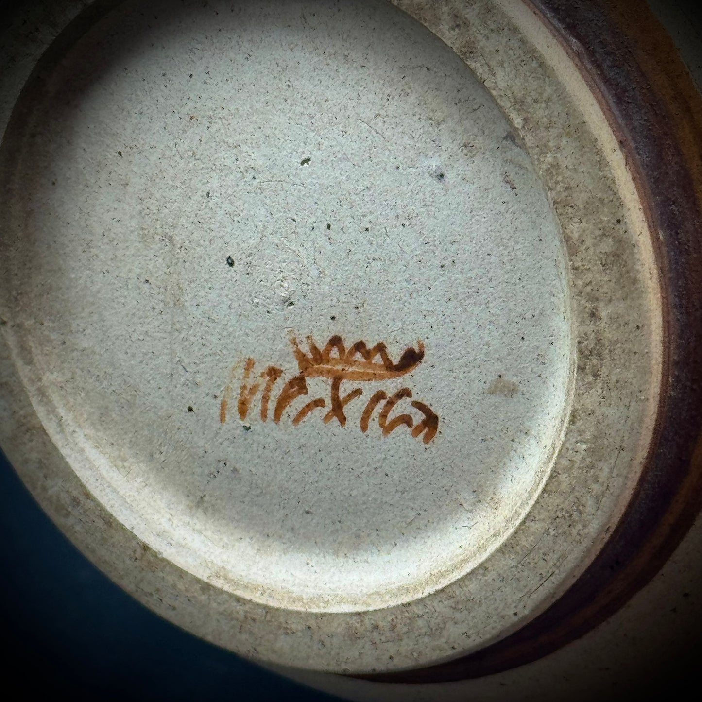 Signed Mexico Tonala Style Bird & Flower Motif Pottery Vase
