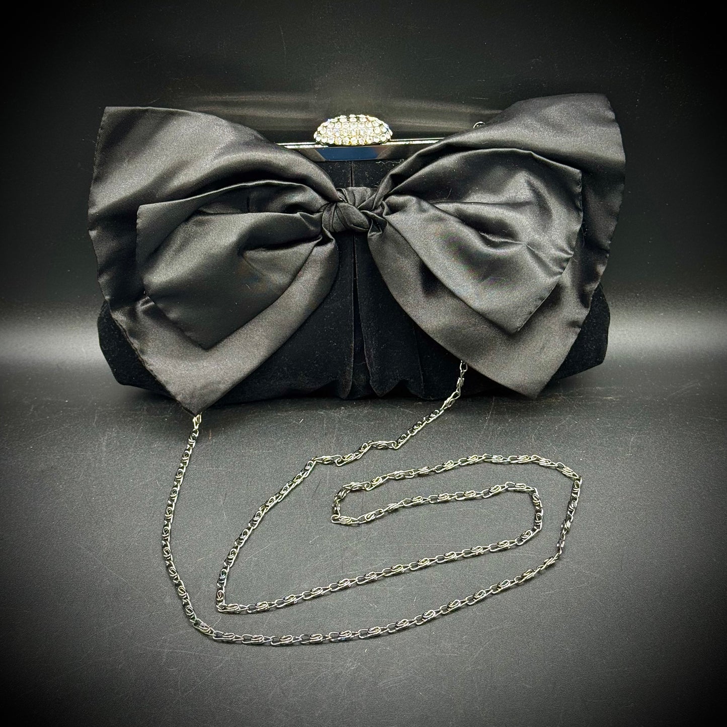 Exquisite Vintage Neiman Marcus Evening Bag with Swarovski Crystals