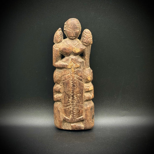 South India Hand Carved Bride Doll