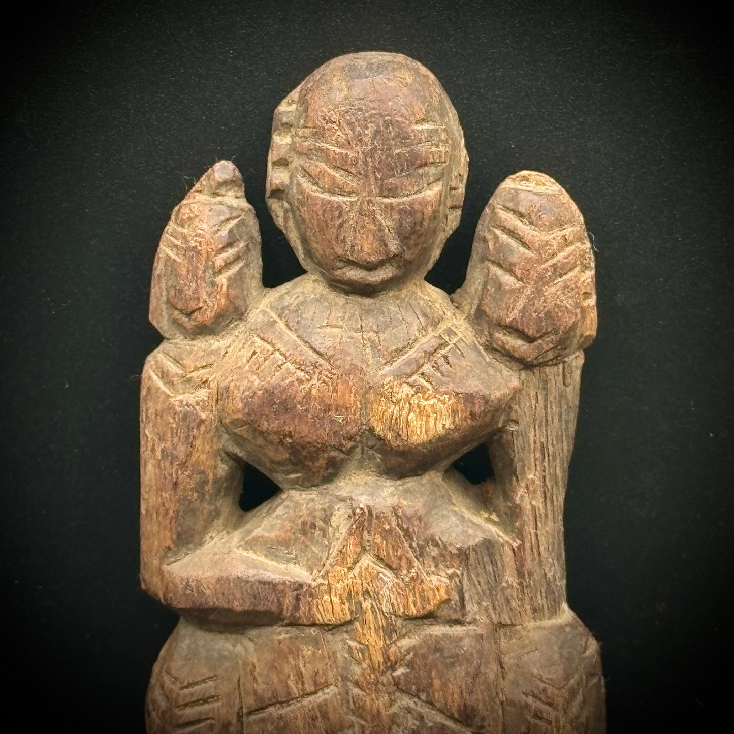 South India Hand Carved Bride Doll