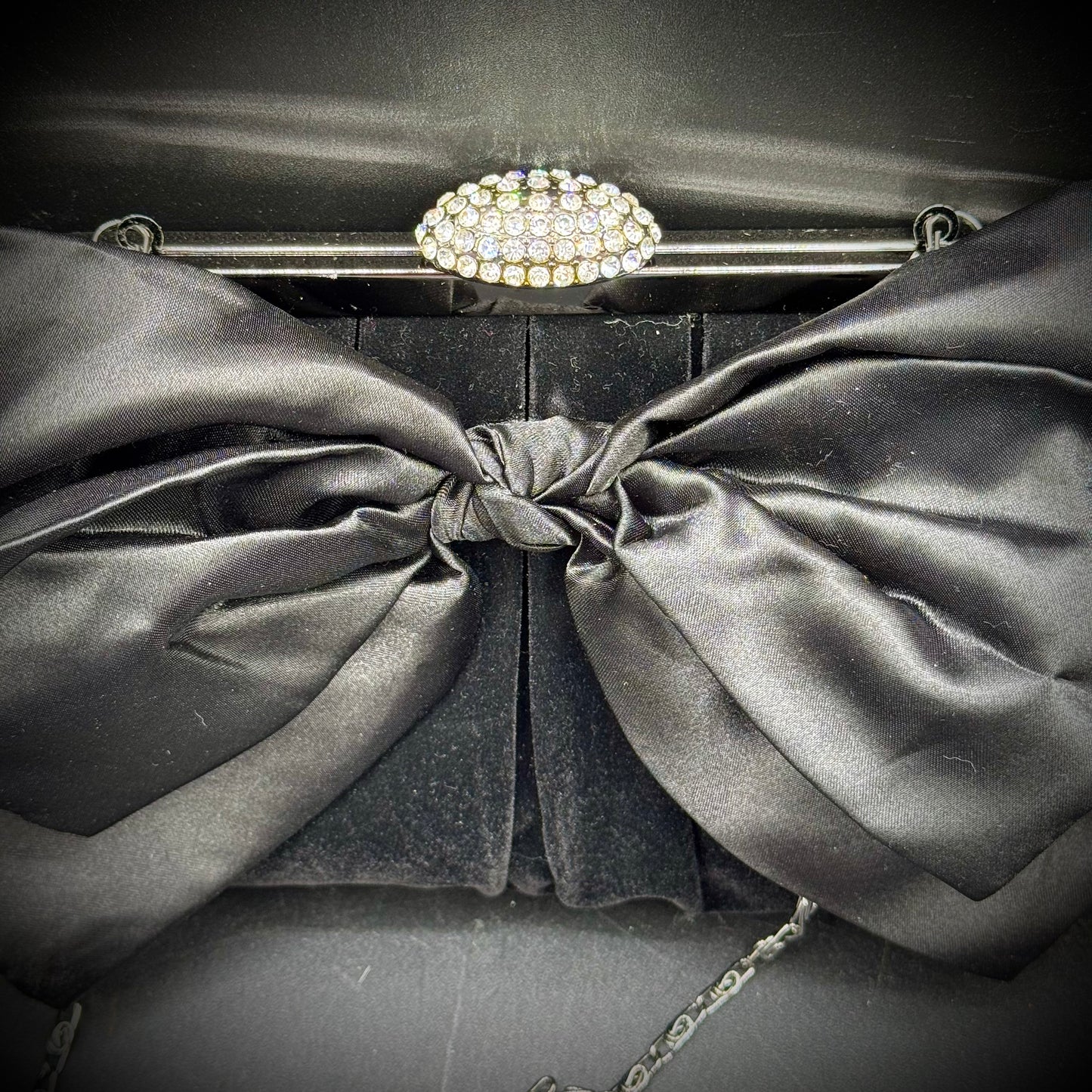 Exquisite Vintage Neiman Marcus Evening Bag with Swarovski Crystals