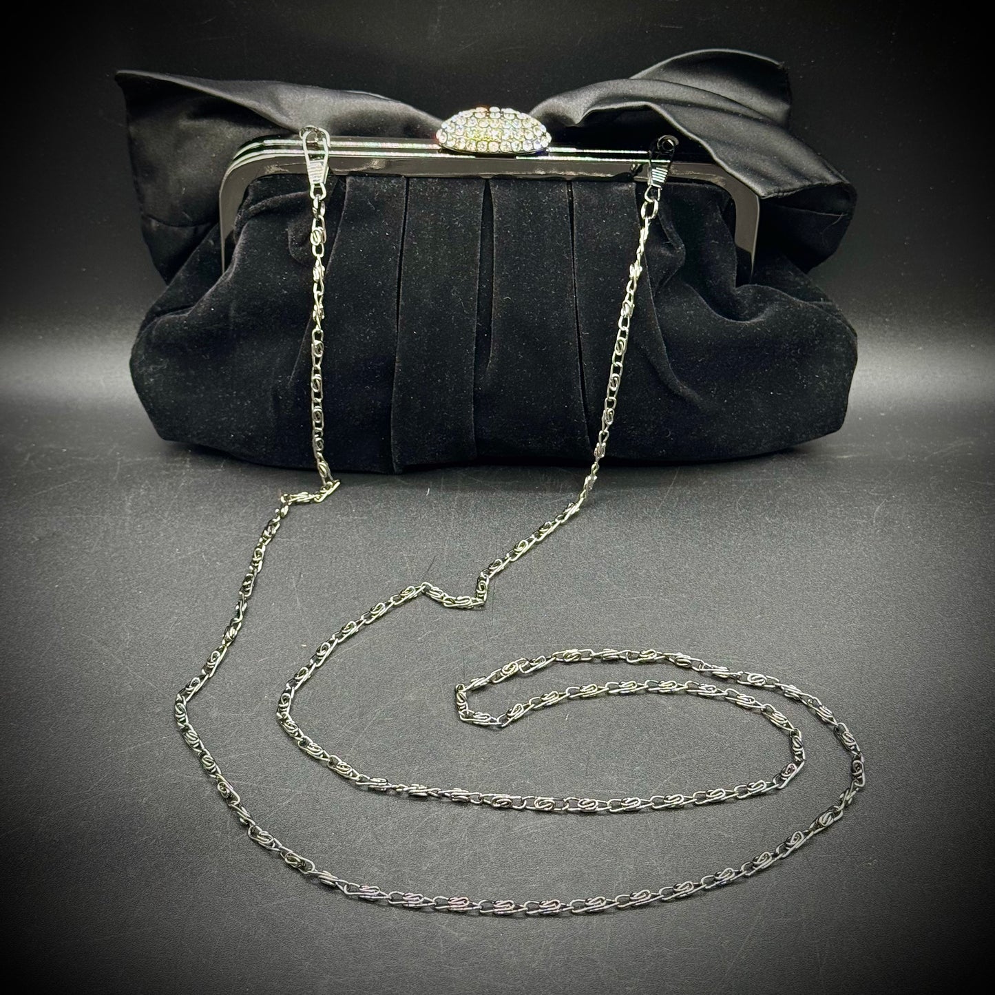 Exquisite Vintage Neiman Marcus Evening Bag with Swarovski Crystals