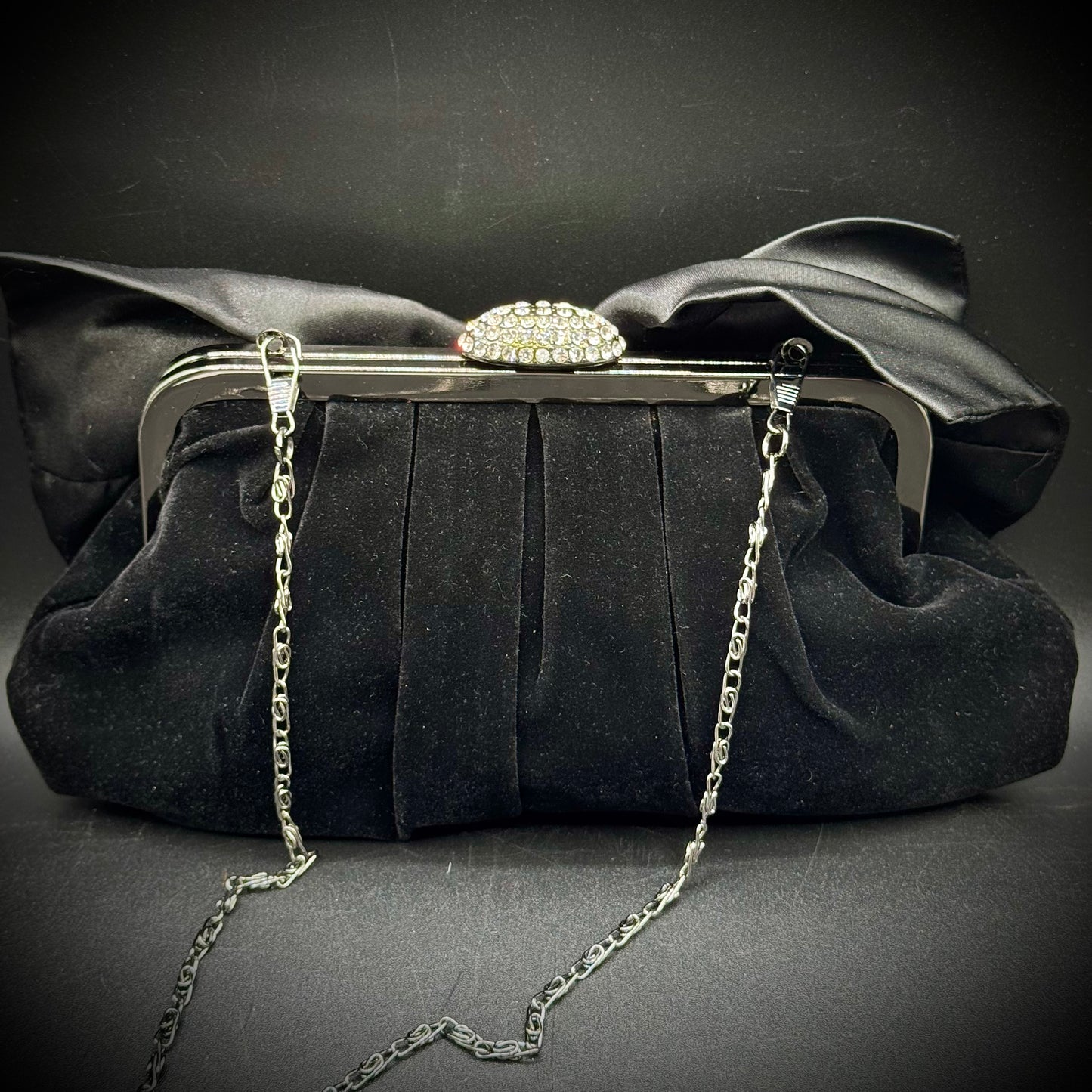 Exquisite Vintage Neiman Marcus Evening Bag with Swarovski Crystals