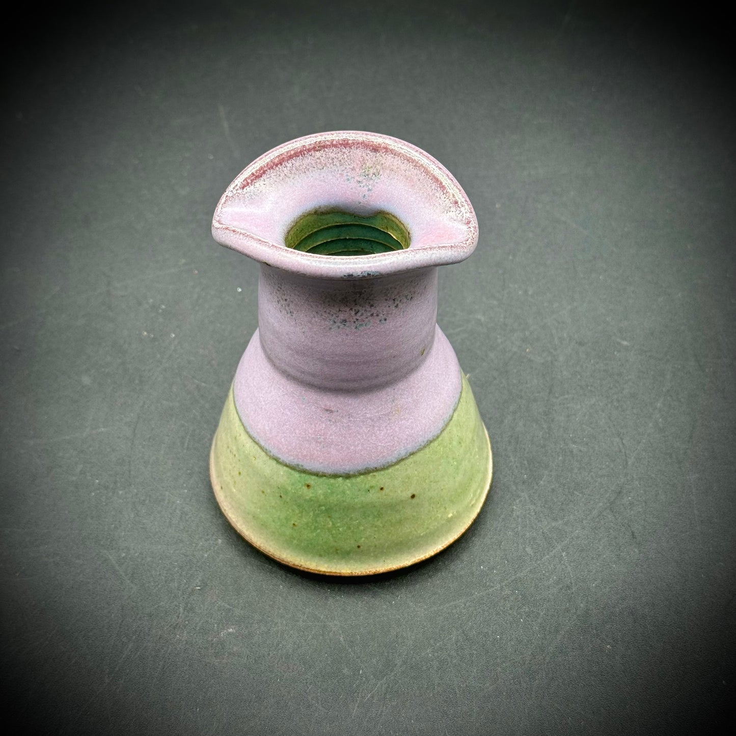 Artist Signed North Carolina Pottery Vase 4"
