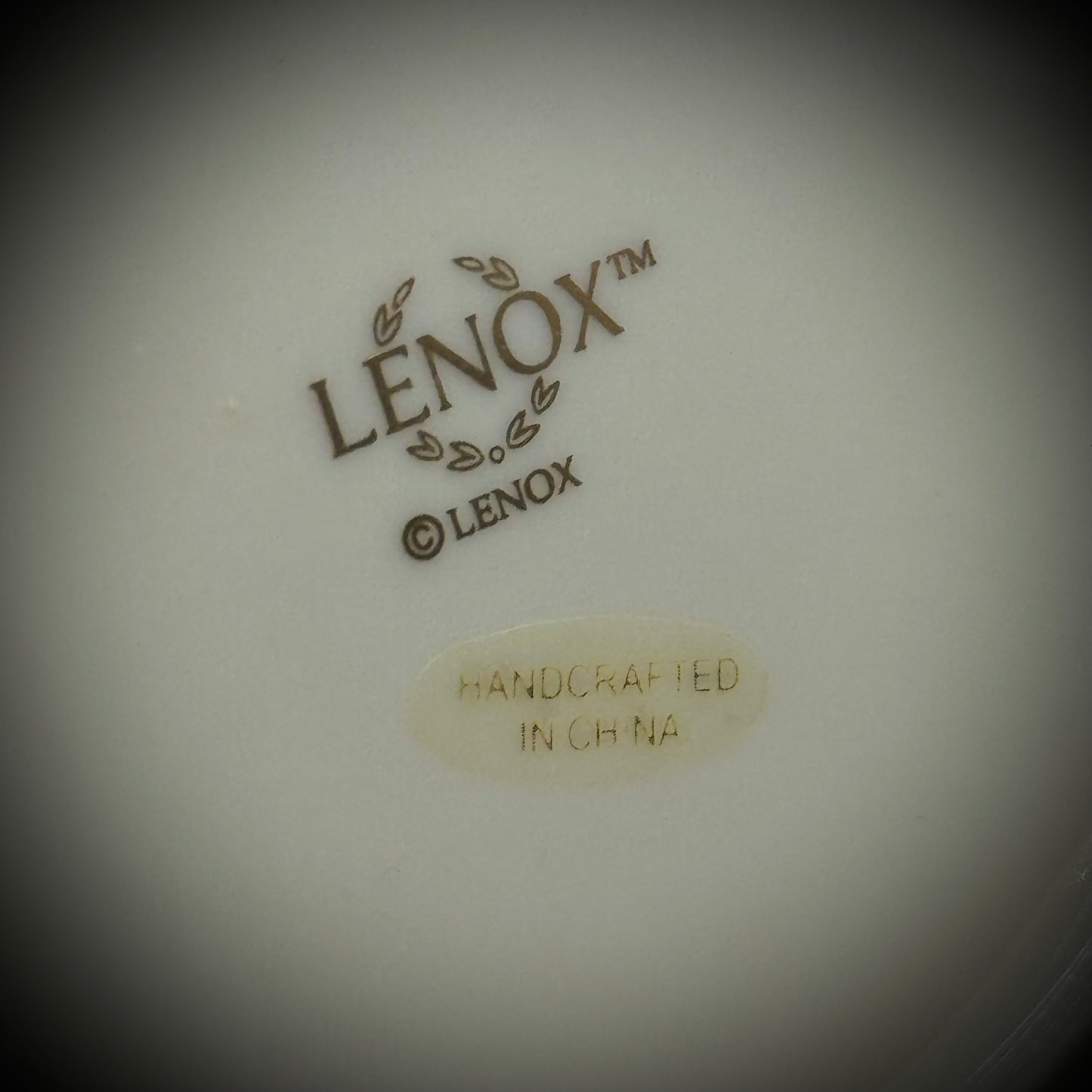 Vintage Lenox Floral & Gold Lined Bowl