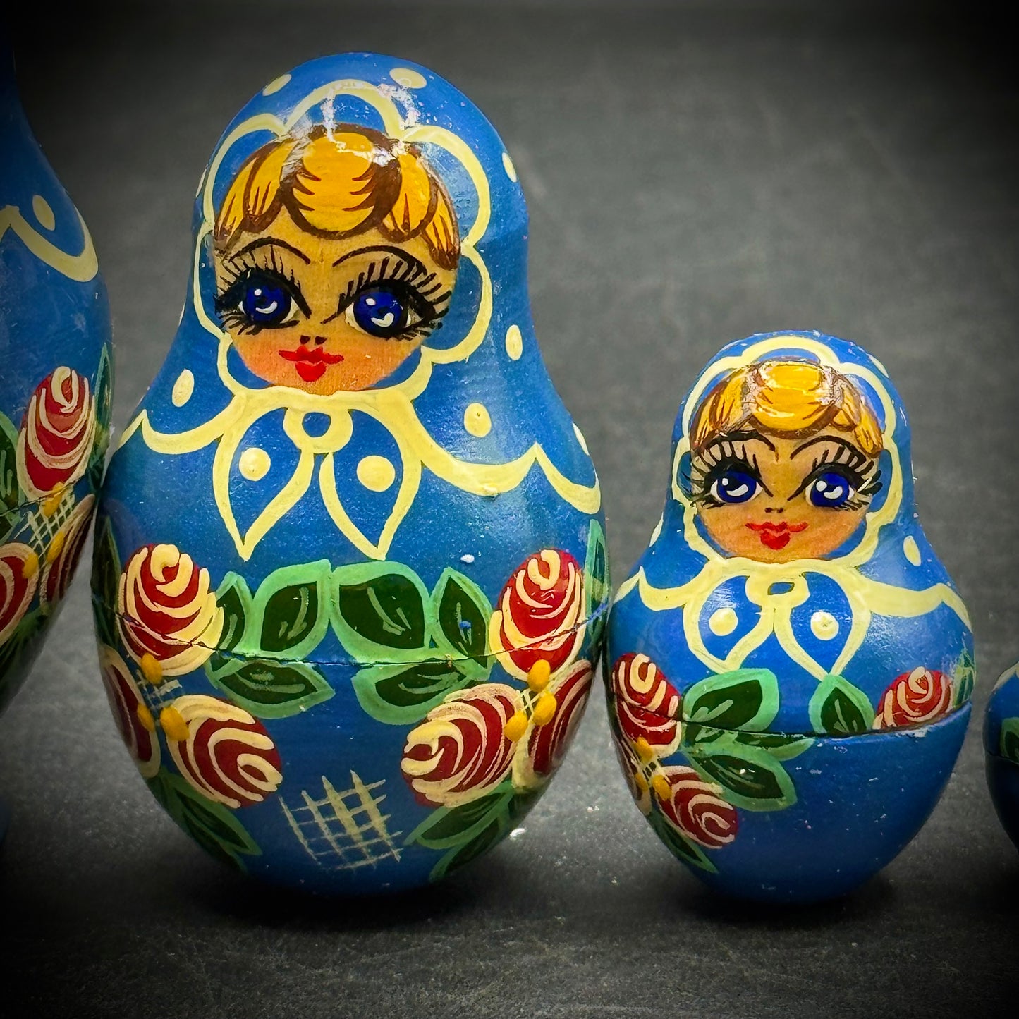 Artist Signed Beautifully Painted 5-Tier Nesting Doll