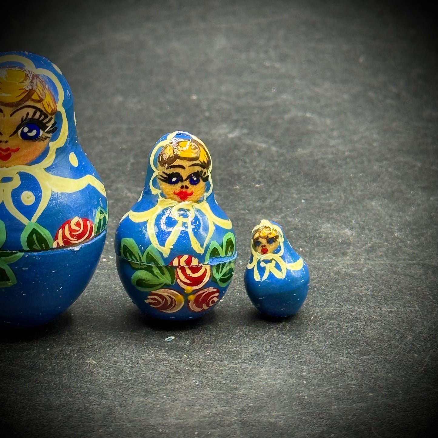 Artist Signed Beautifully Painted 5-Tier Nesting Doll