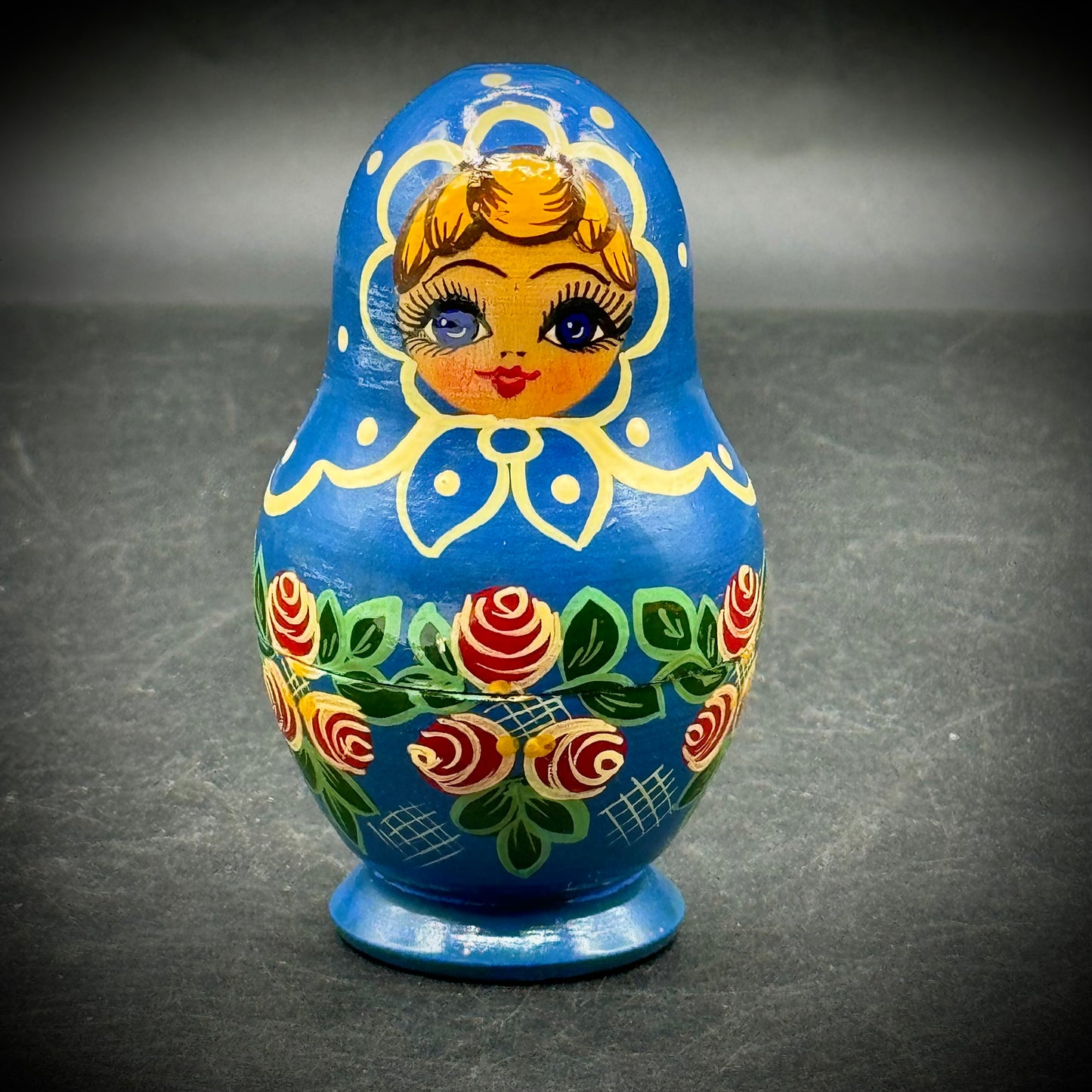 Artist Signed Beautifully Painted 5-Tier Nesting Doll