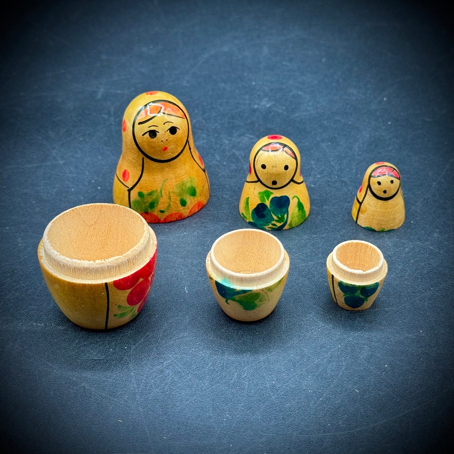 Hand Painted 3-Tier Nesting Doll Set