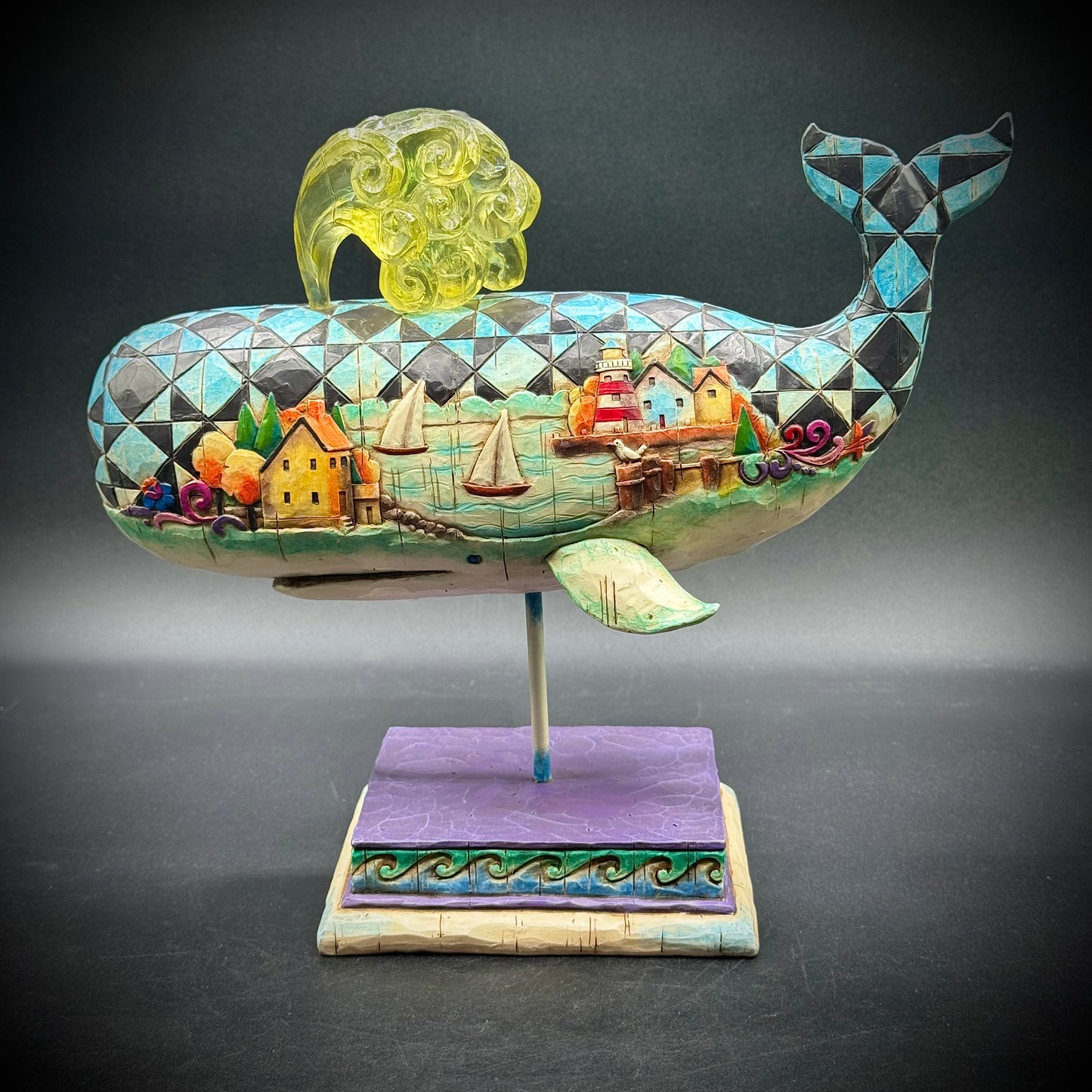 Stunning Jim Shore Whale Figurine "God's Greatest Creature"