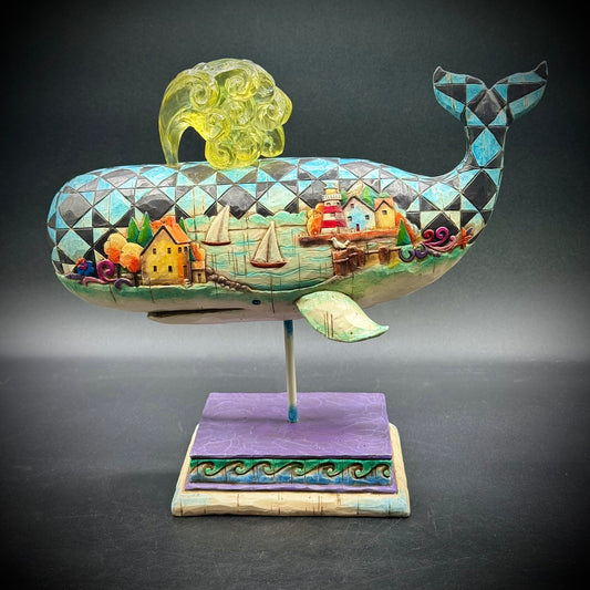 Stunning Jim Shore Whale Figurine "God's Greatest Creature"
