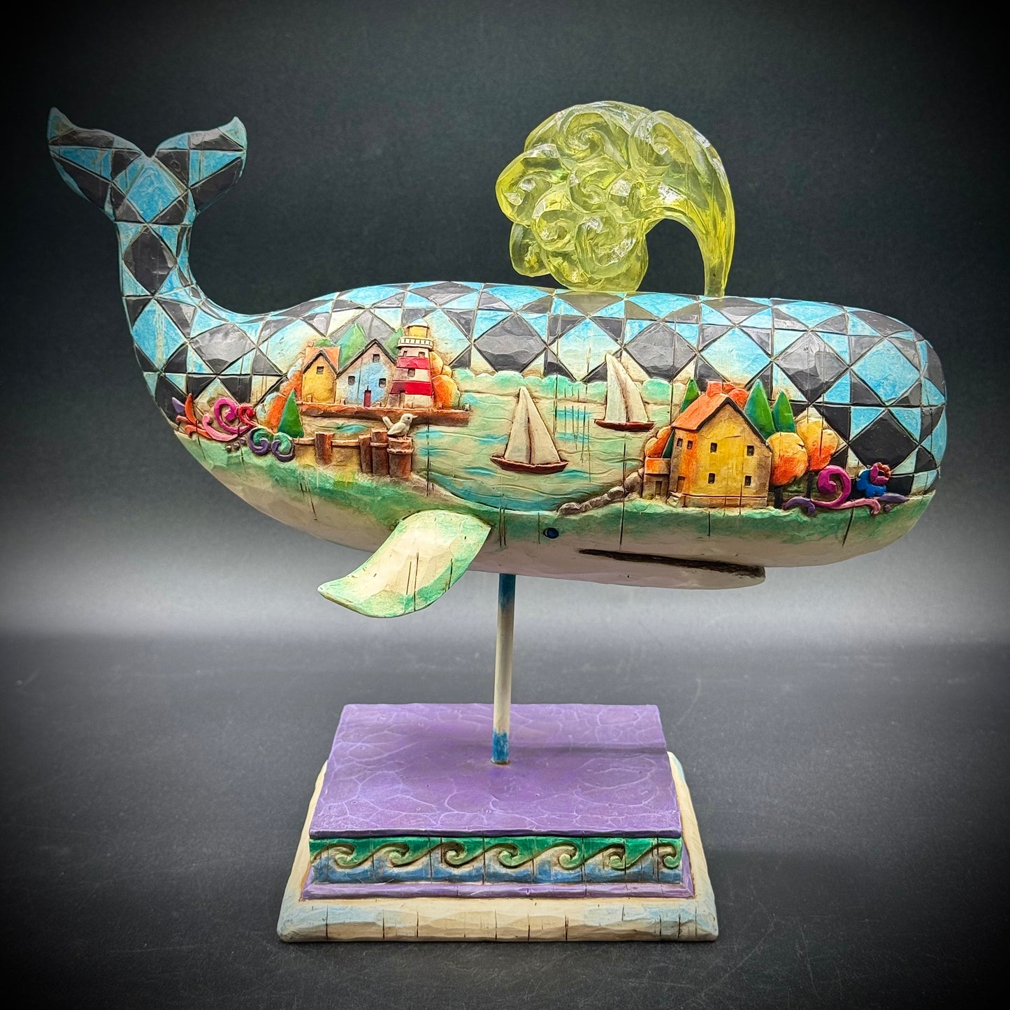 Stunning Jim Shore Whale Figurine "God's Greatest Creature"