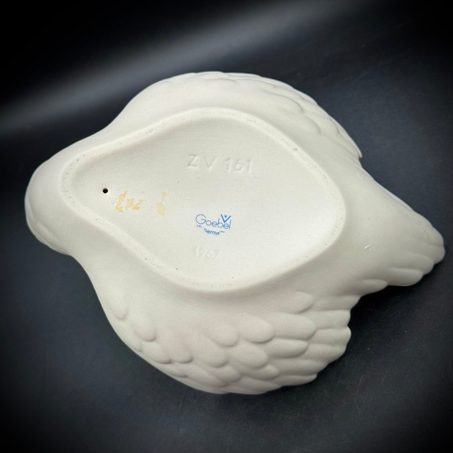 Vintage 1967 Goebel W. Germany Large Porcelain Swan