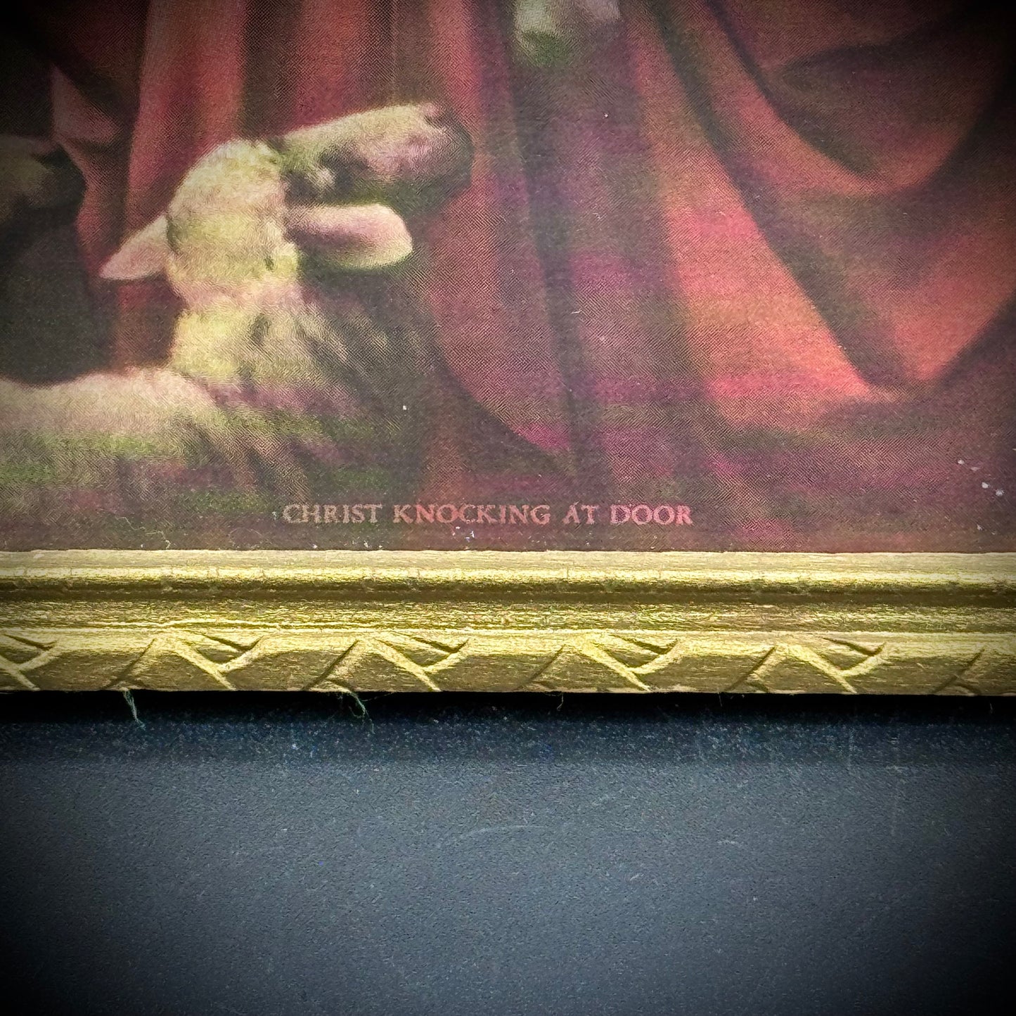 Antique Framed "Jesus Knocking At The Door" Lithograph - Chicago, USA