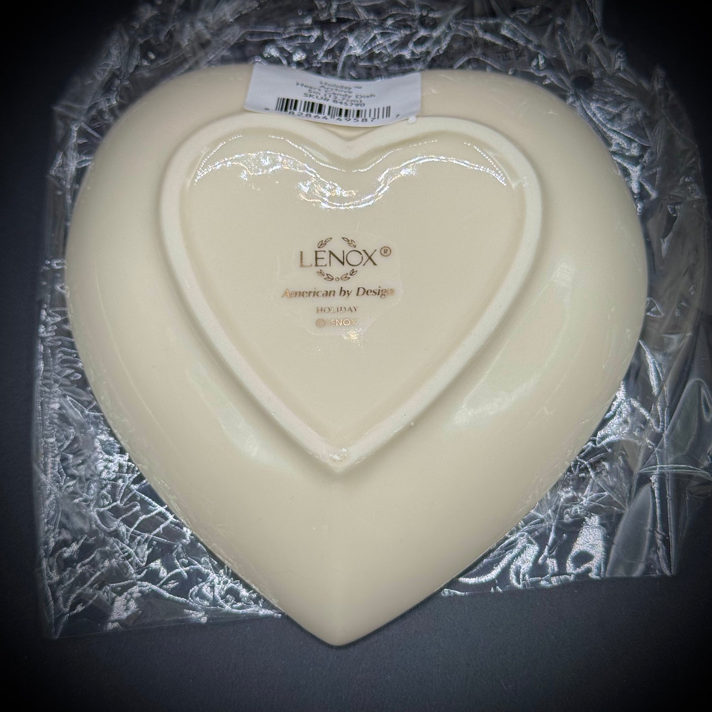 New in Box Lenox Holiday Heart Trinket Dish