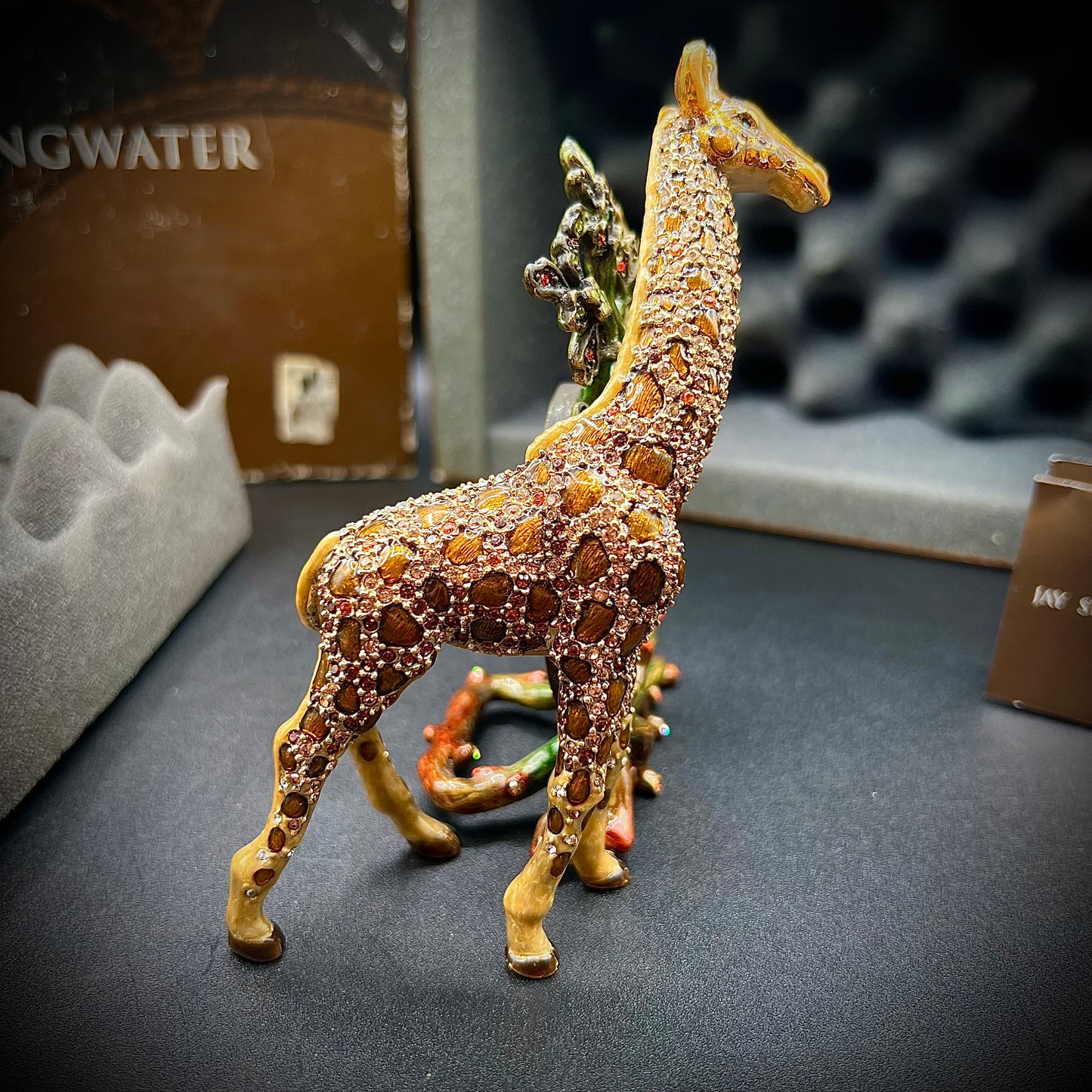 Jay Strongwater Jungle Collection “Liam” Giraffe Frame/Figurine