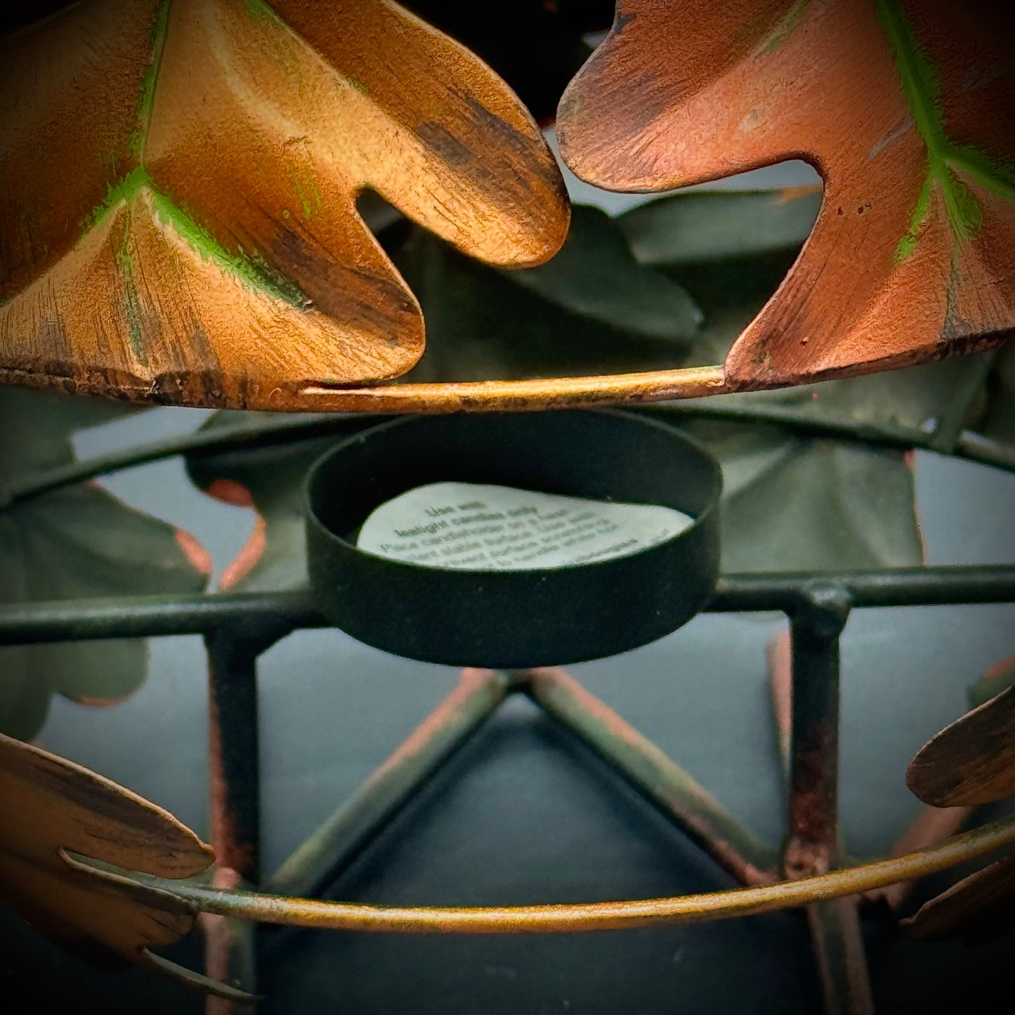 Pier One Owl Motif Metal Votive