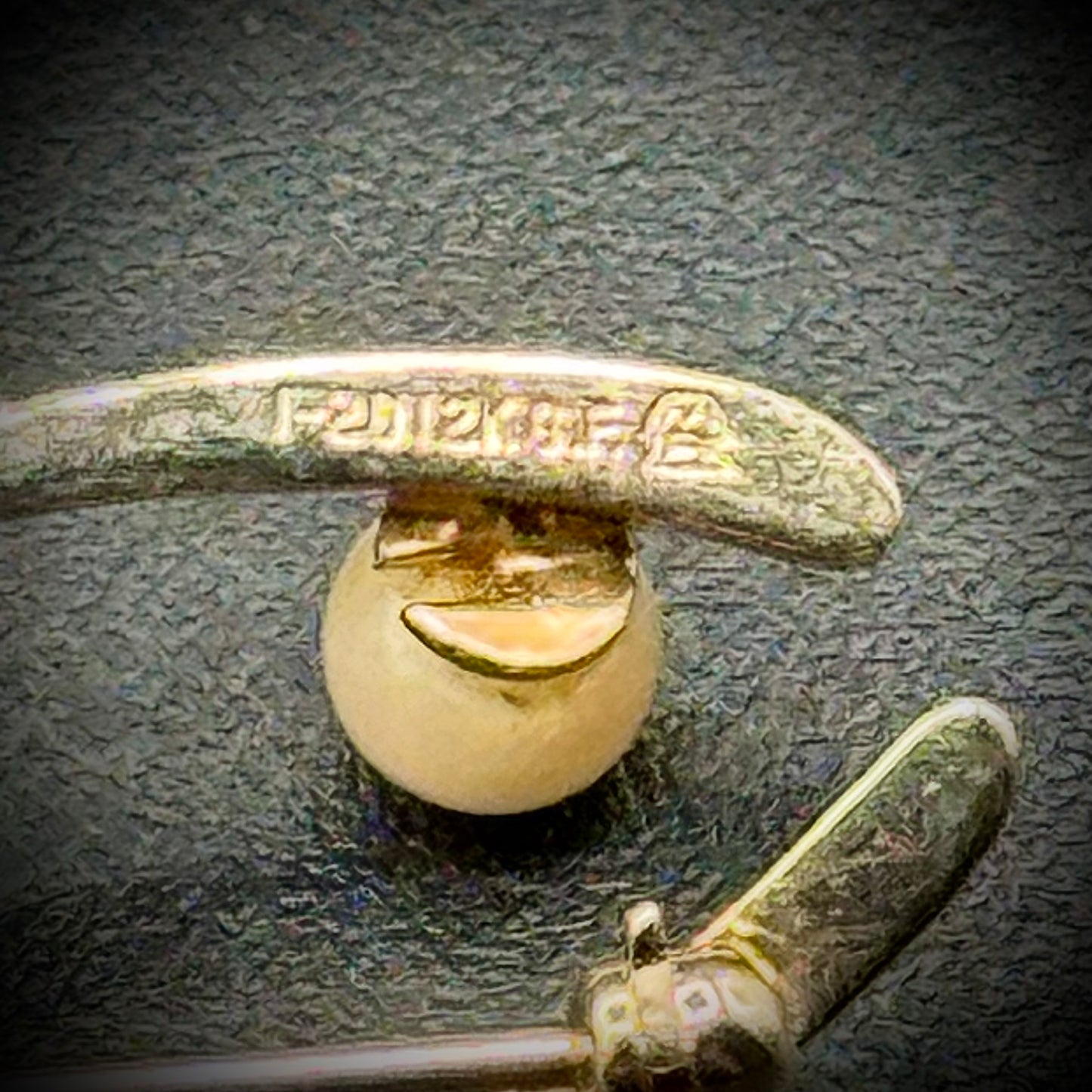 Gold Filled Wishbone Pin with Pearl