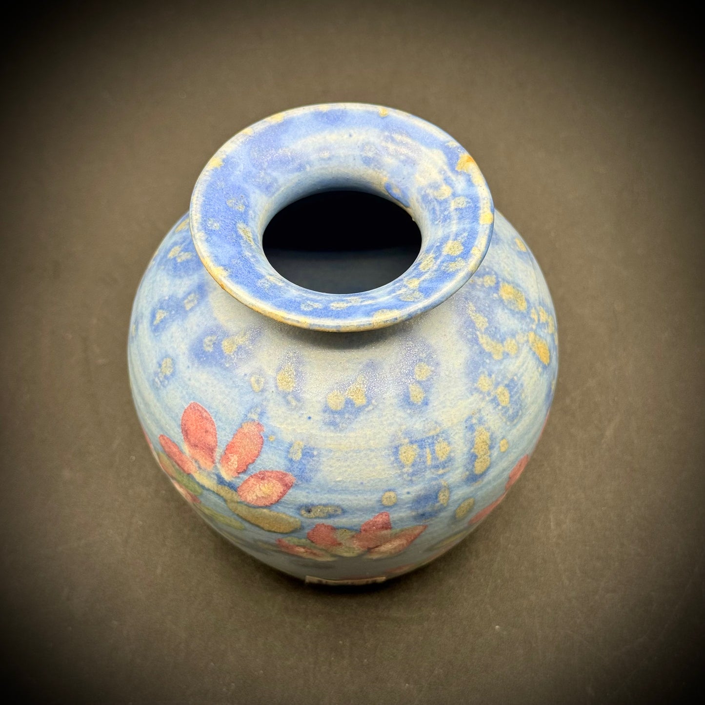 Artist Carol Wynne Morris Conwy Pottery Monet Water Lilies Vase Made in Wales